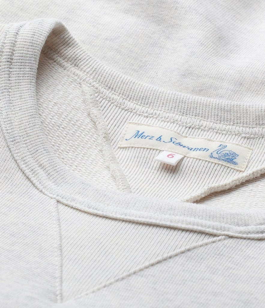 Warm Look Outdoor Relaxed Merz b. Schwanen 346 Classic Sweatshirt - Nature Melange