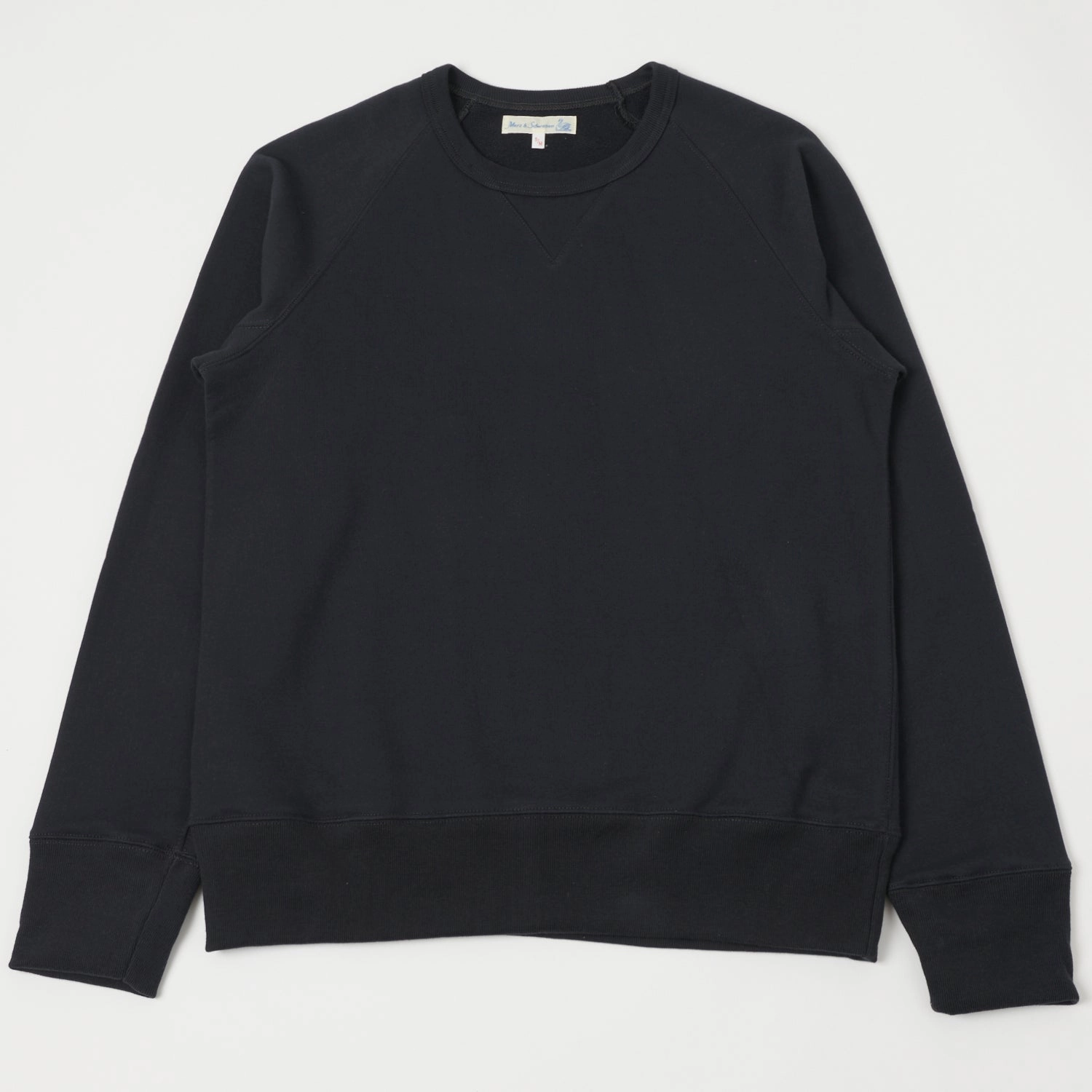 Merz b. Schwanen 349 Raglan Sleeve Sweatshirt - Charcoal product hat style statement Modern