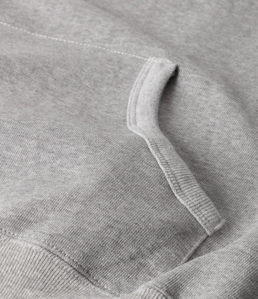 Merz b. Schwanen 382 Hooded Sweatshirt - Grey Melange Essential Active