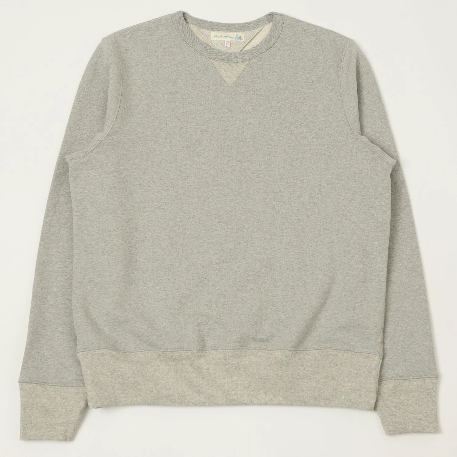 Cozy Protection Merz b. Schwanen 3M46 Classic Jersey Sweatshirt - Grey Melange