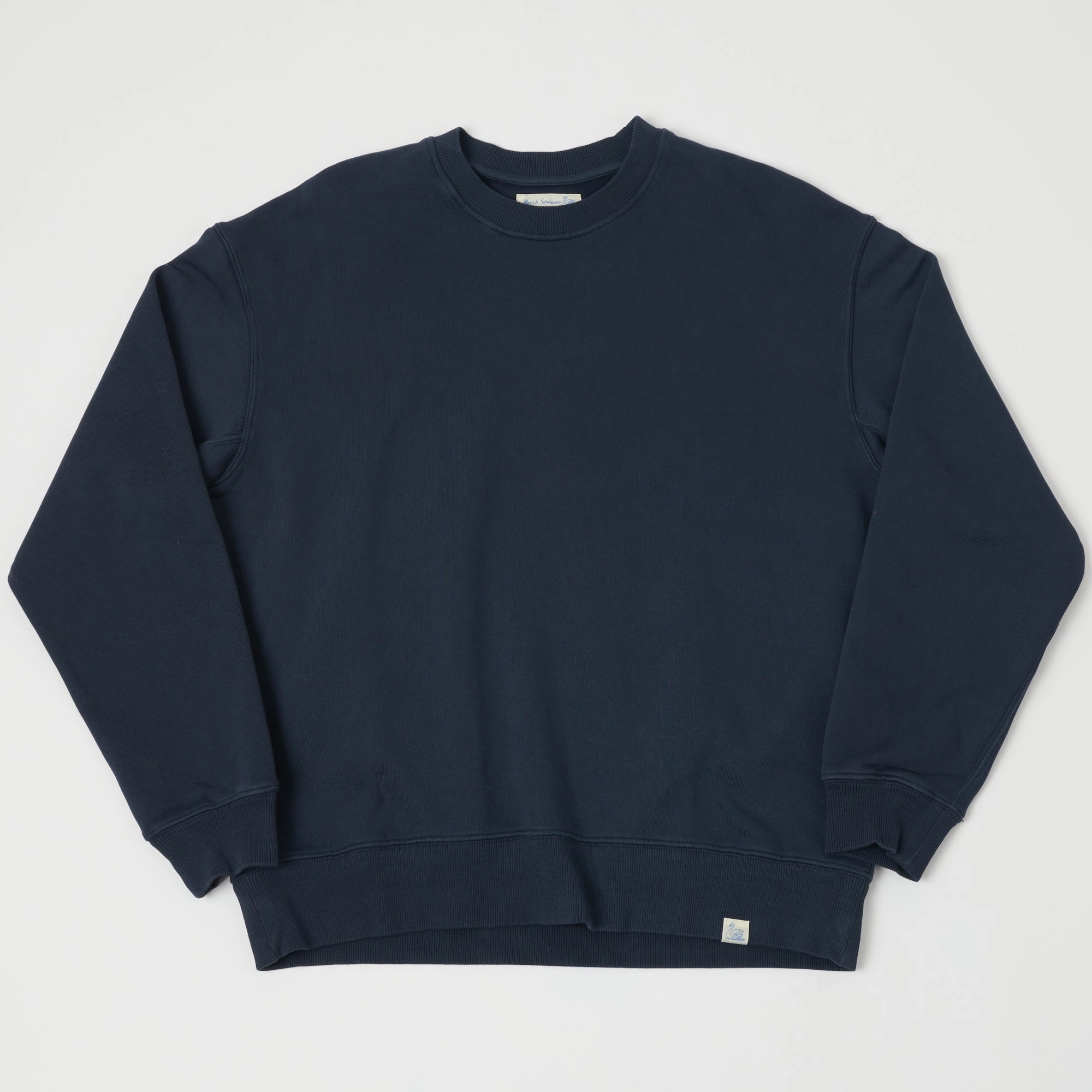 Merz b. Schwanen ''Good Basics' Oversized Sweatshirt - Denim Blue Quality control