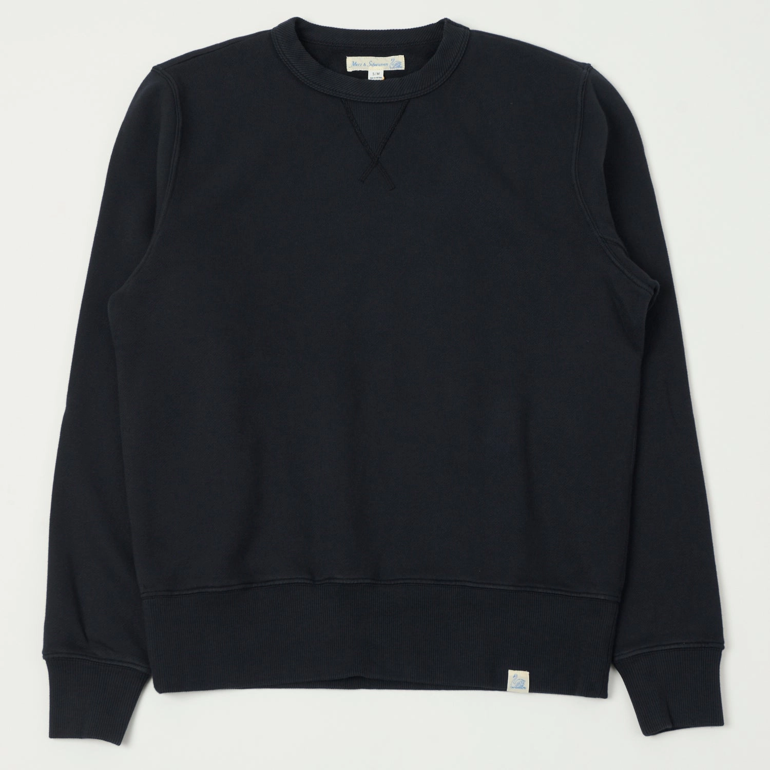 quick-drying Polka Dot Merz b. Schwanen 'Good Basics' Athletic Sweatshirt - Charcoal