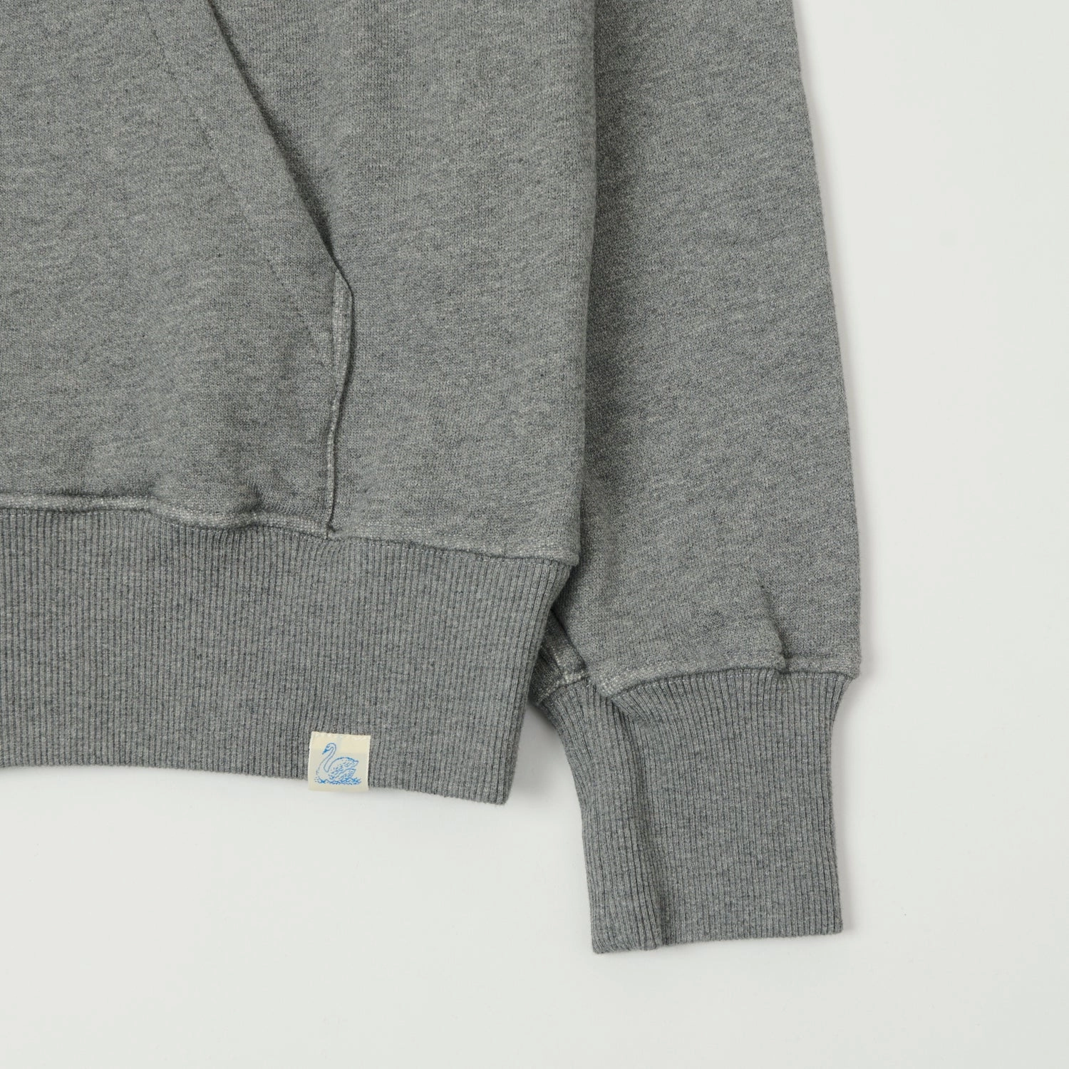 Merz b. Schwanen 'Good Basics' Full Zip Hoodie - Grey Melange Classic Relaxed