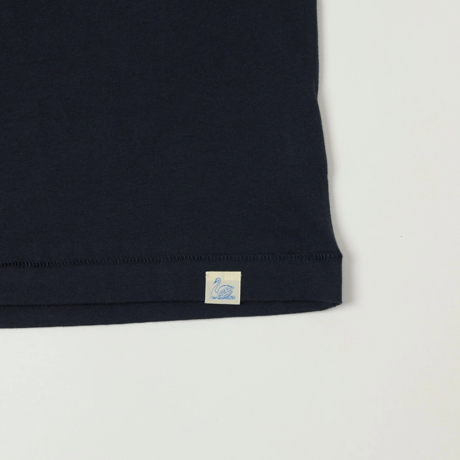 Organic Cotton Construction Merz b. Schwanen 'Good Basics' Pima Cotton T-Shirt - Dark Navy