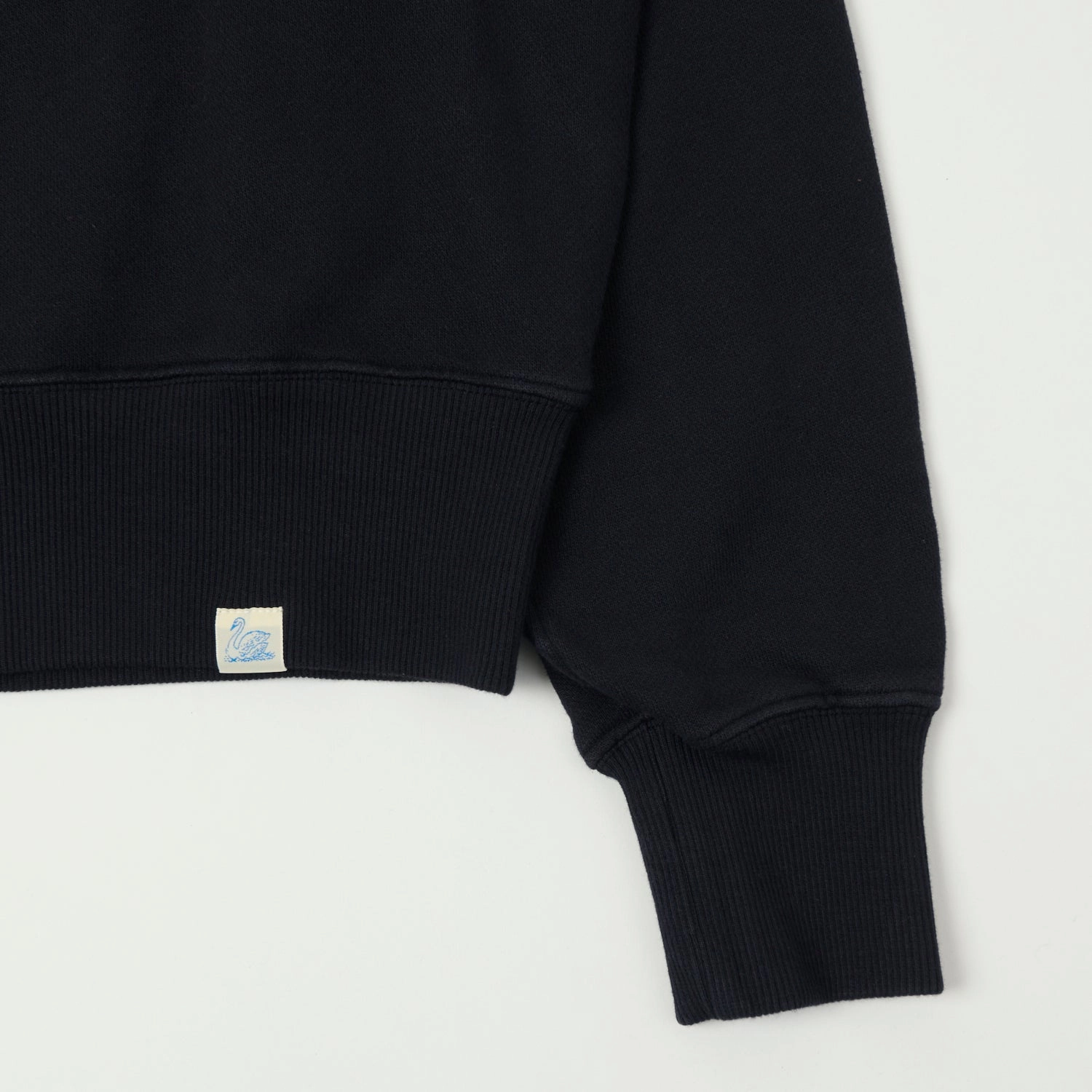 Concert wear Timeless Style Merz b. Schwanen 'Good Basics' Quarter Zip Sweatshirt - Dark Navy