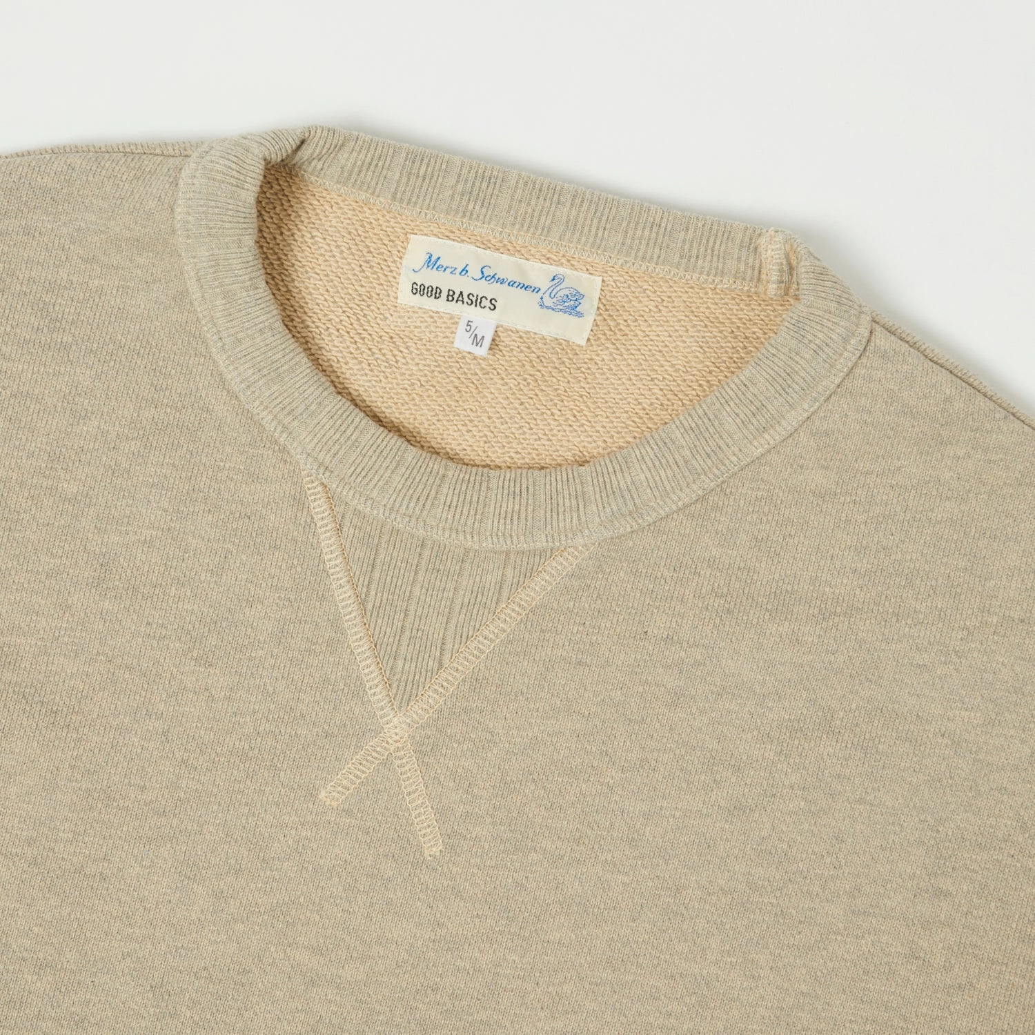 All-Day Wear single layer Merz b. Schwanen 'Good Basics' Relaxed Sweatshirt - Vintage Grey Melange