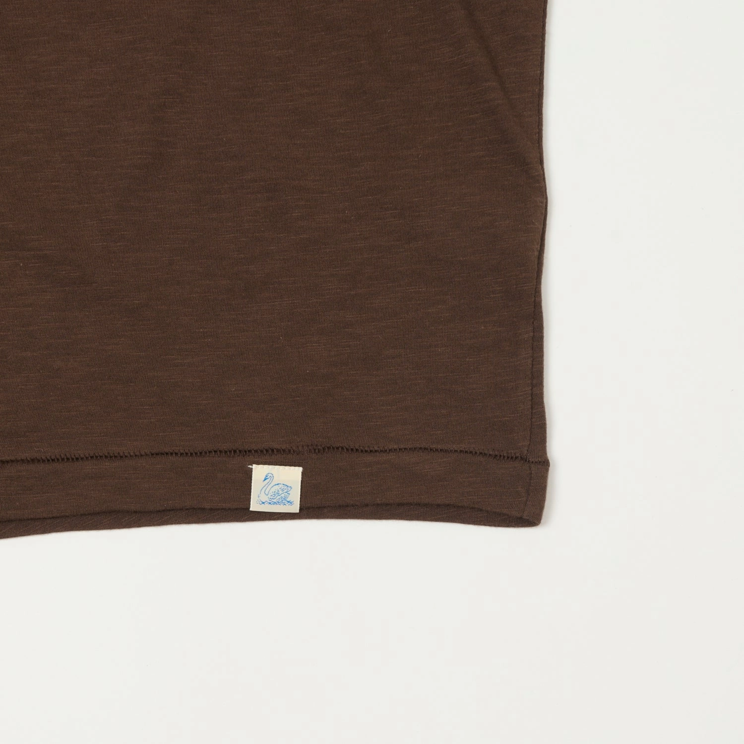 Relaxed Torso Fit Merz b. Schwanen 'Good Basics' SCT04 Pima Slub Cotton Tee - Chocolate