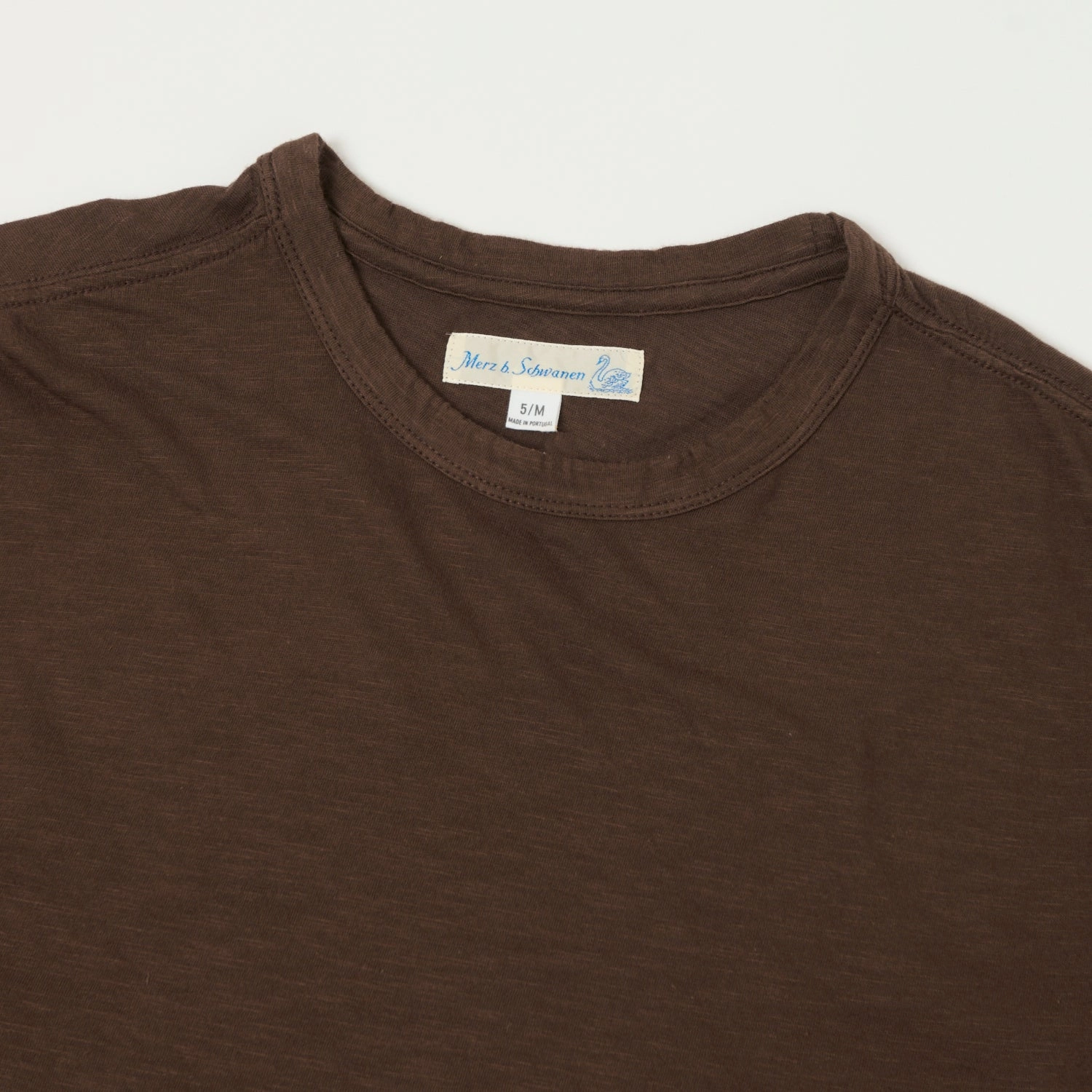 Active Lifestyle Merz b. Schwanen 'Good Basics' SCT04 Pima Slub Cotton Tee - Chocolate
