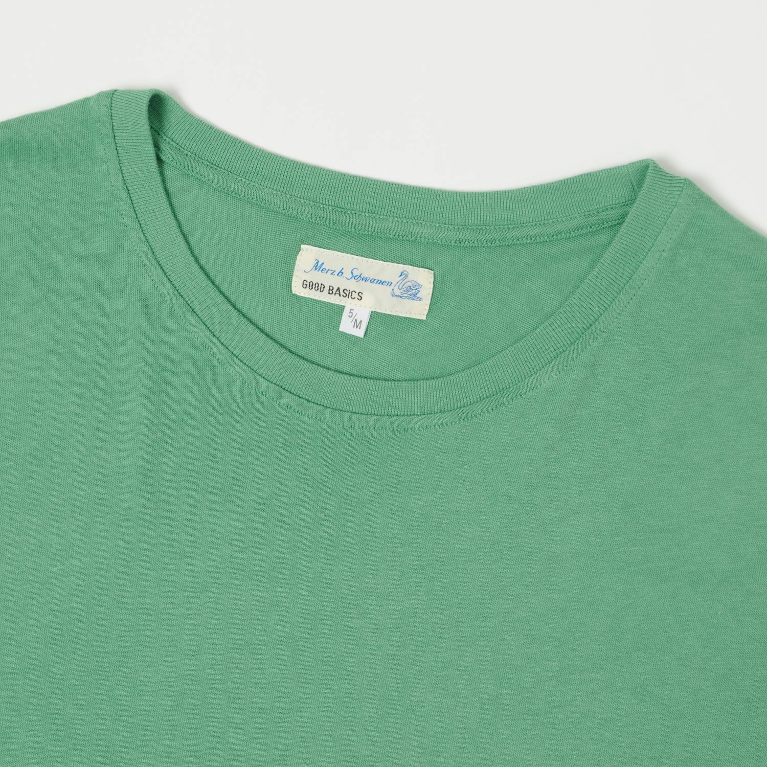 Adult sophistication Merz b. Schwanen 'Good Basics' Vintage Wash T-Shirt - Grass