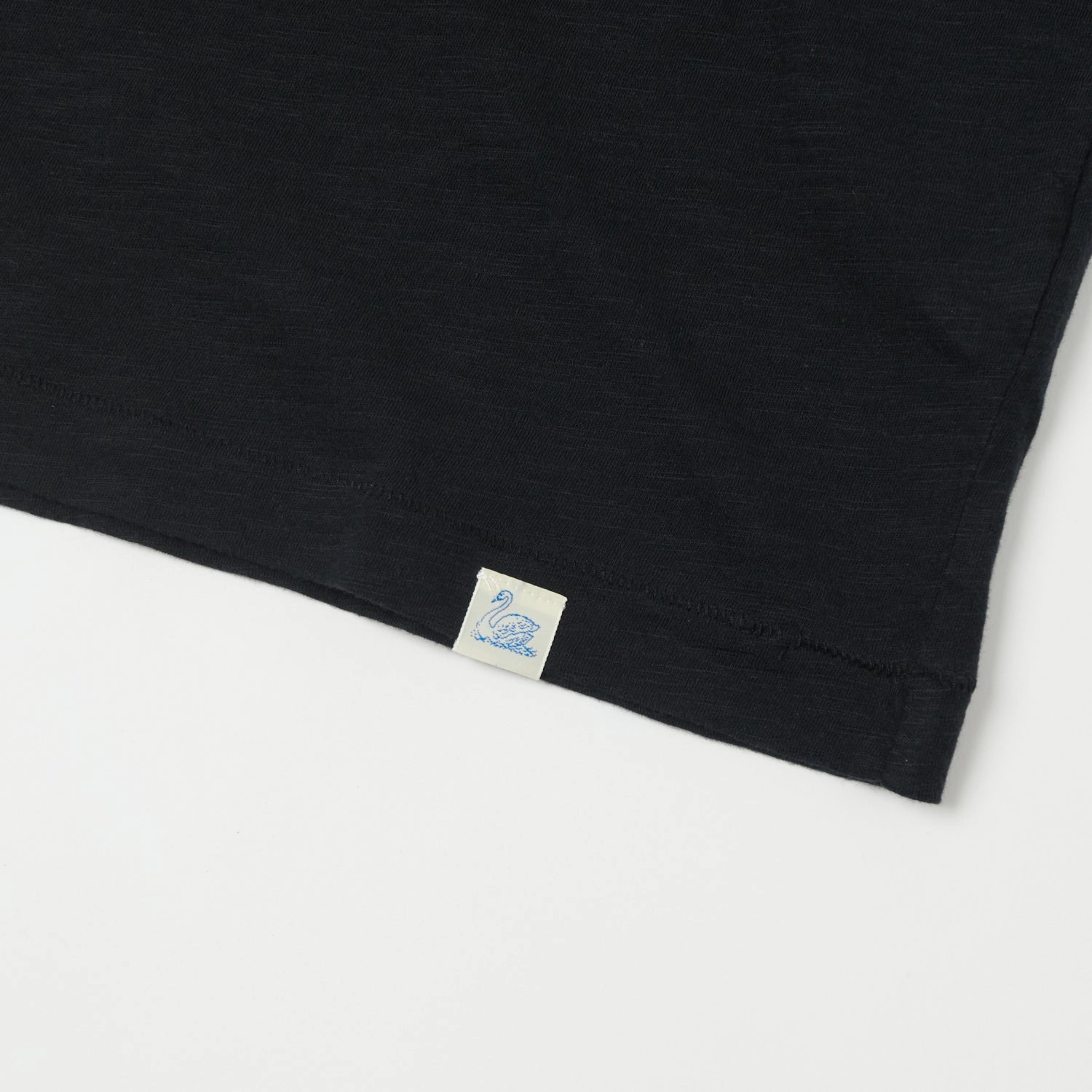 Merz b. Schwanen 'Good Basics' SCT04 Pima Slub Cotton Tee - Deep Black Long sleeved warmth Stylish Everyday Wear