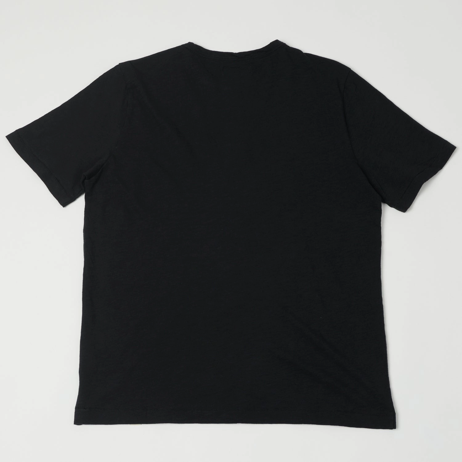 Merz b. Schwanen 'Good Basics' SCT04 Pima Slub Cotton Tee - Deep Black Breathable Waistband