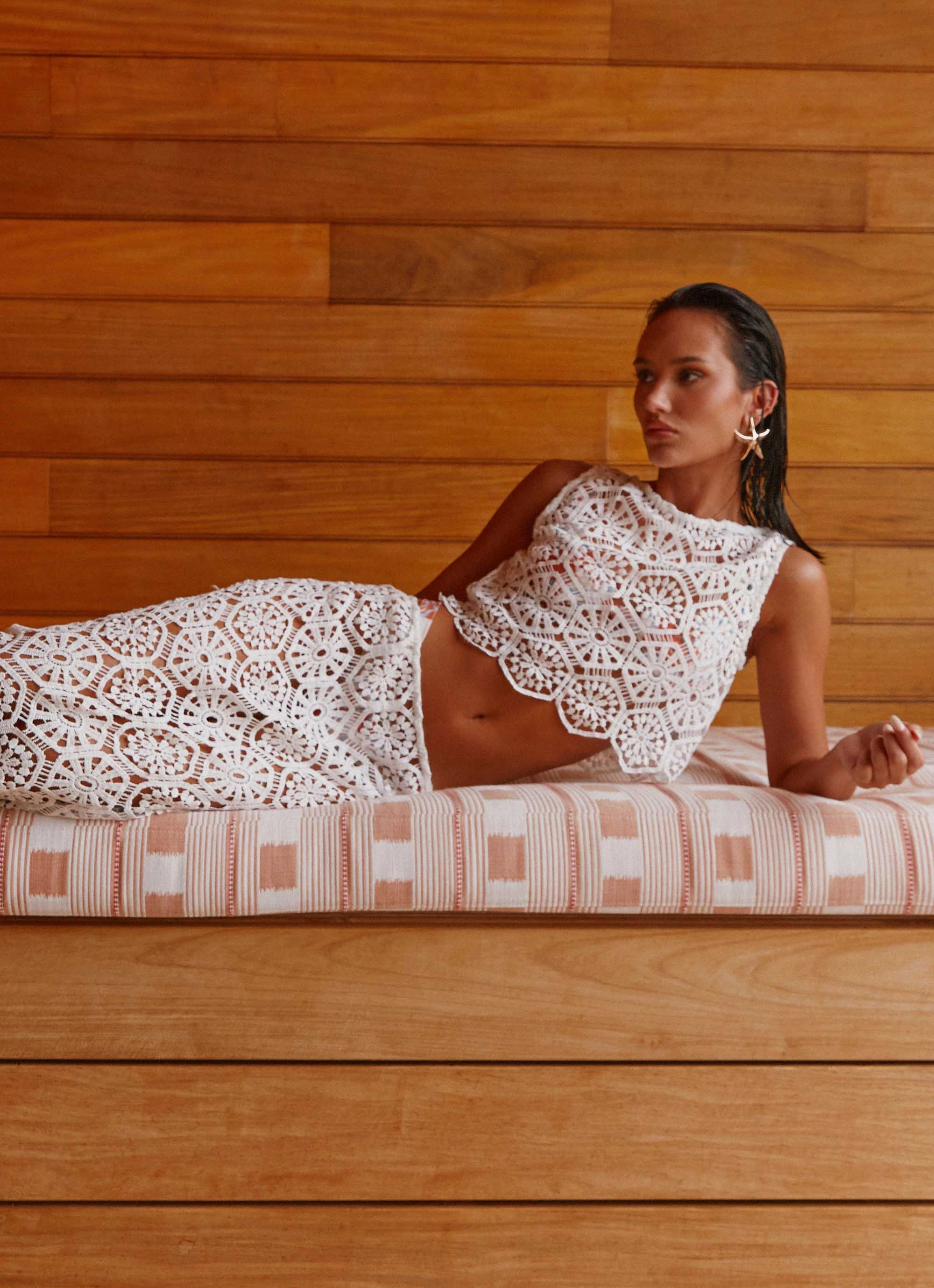 Mika Crochet Top - White Refined Form