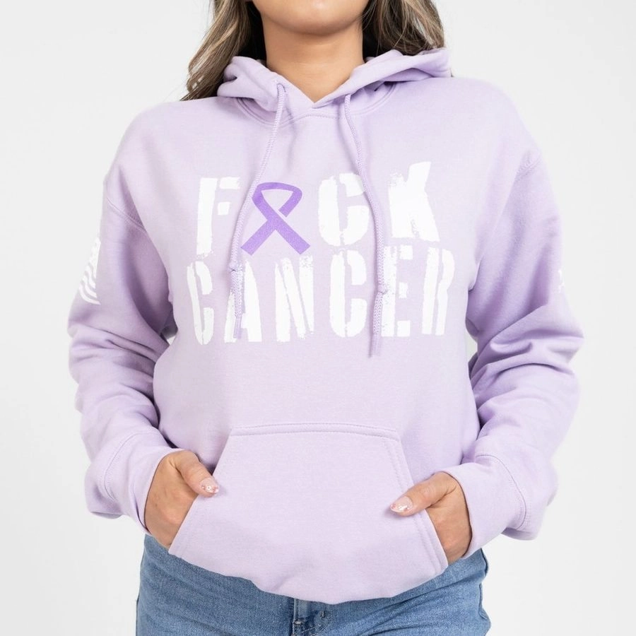 F*ck All Cancer Hoodie - Orchid product bright vibrancy Sports Style