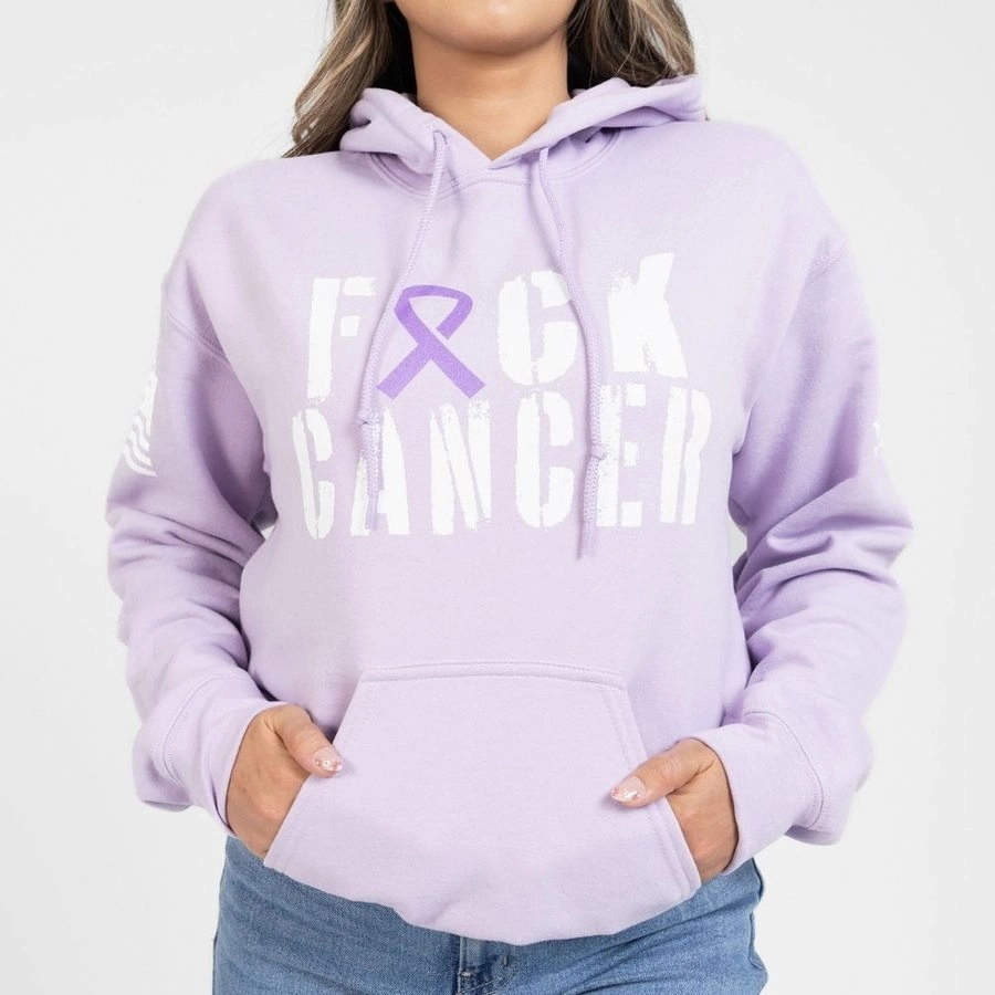 F*ck All Cancer Hoodie - Orchid Layer Chic Breathable Design