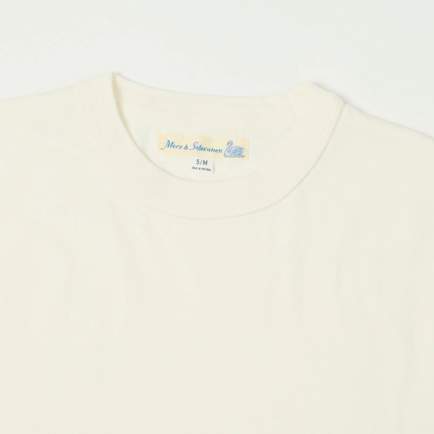 Merz b. Schwanen 'Good Basics' Boxy Cropped T-Shirt - White UV protected