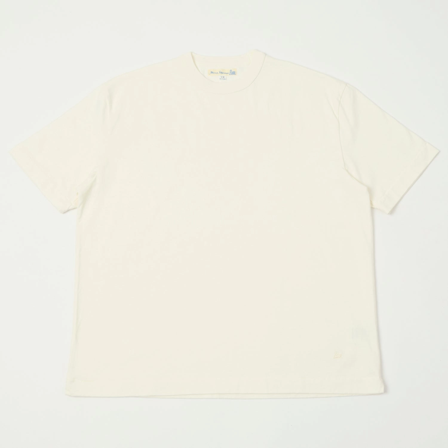 Fashion and Comfort Merz b. Schwanen 'Good Basics' Boxy Cropped T-Shirt - White