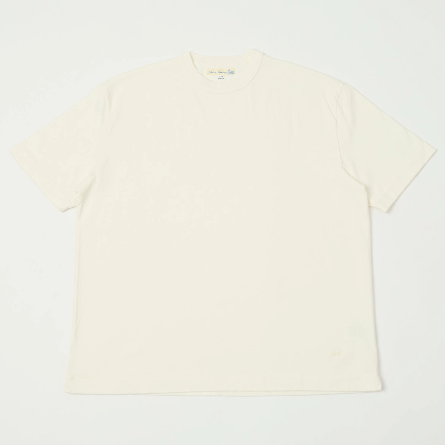 Merz b. Schwanen 'Good Basics' Boxy Cropped T-Shirt - White Seasonal Casual