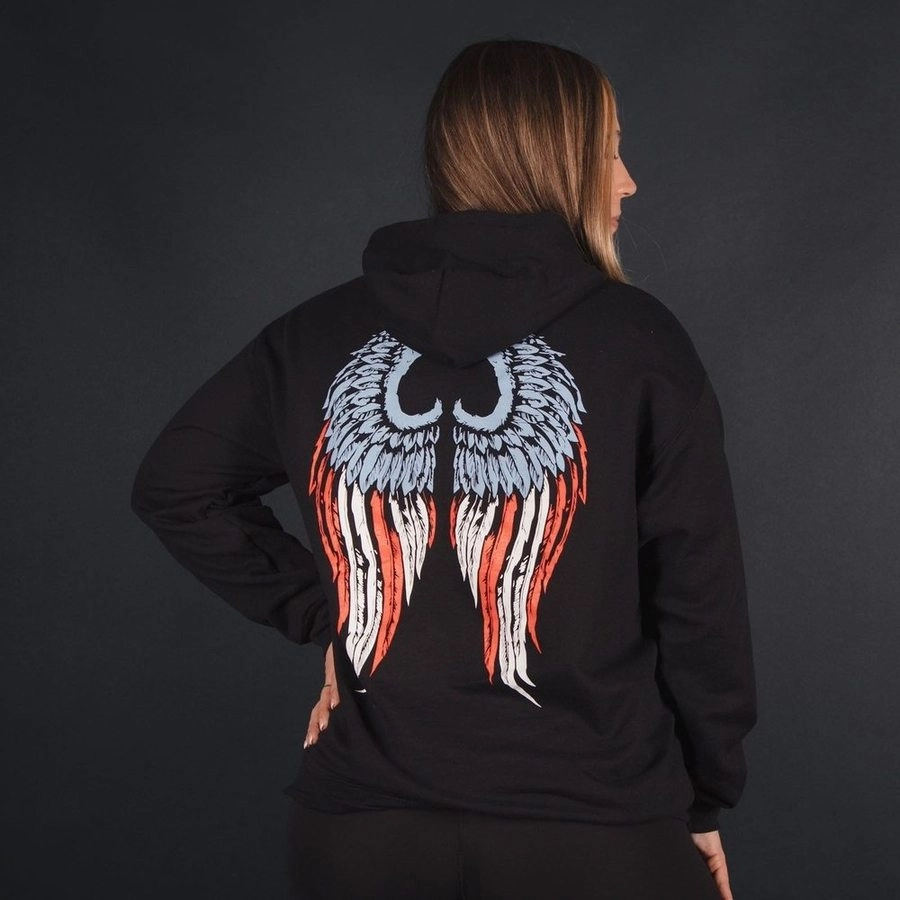 product budget friendly choice Women's Freedom Angel Hoodie - Black