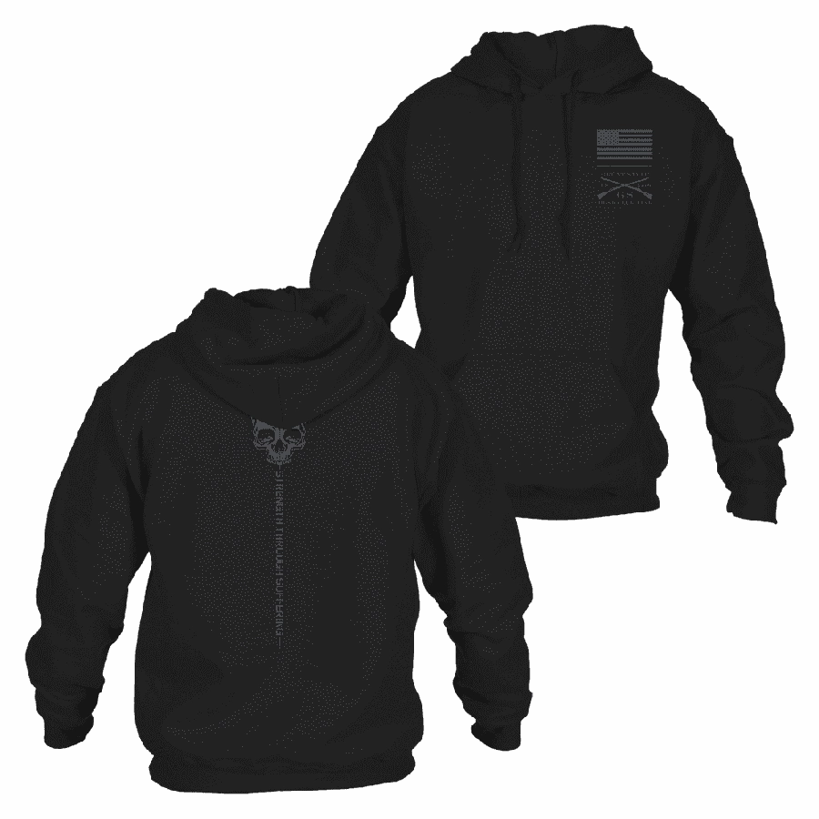 Strength Through Suffering Hoodie - Black product skiing suitable agility product fleece lining warmth