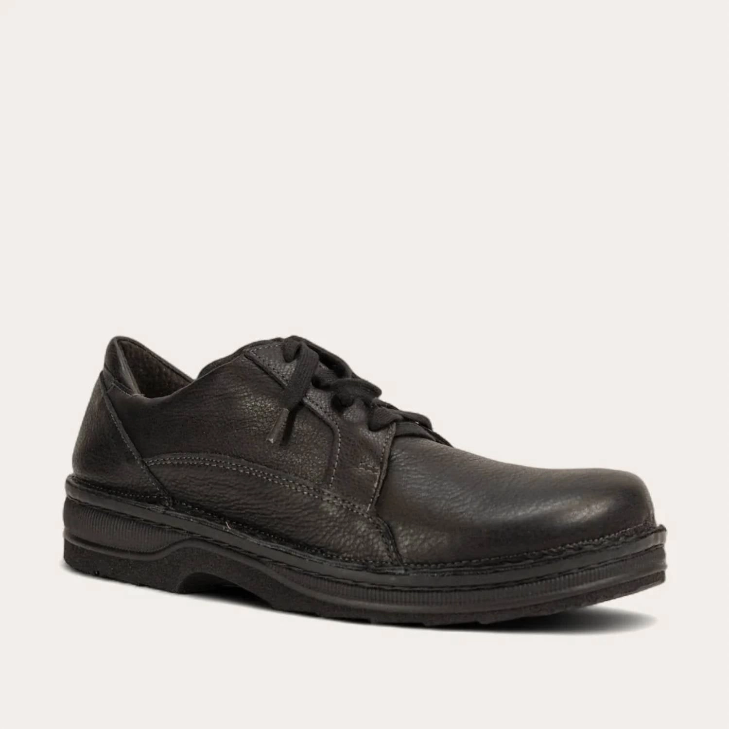 Men's Olaf Oxford Shoes In Black Structured Upper Event Look Classic Edge Professional Setting
