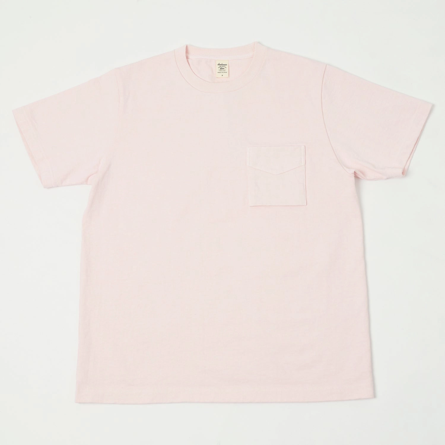 NonRestrictiveCut Jackman Dotsume Pocket T-Shirt - Pale Pink