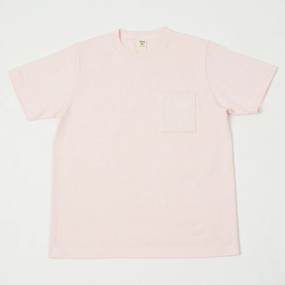 Jackman Dotsume Pocket T-Shirt - Pale Pink Non-toxic