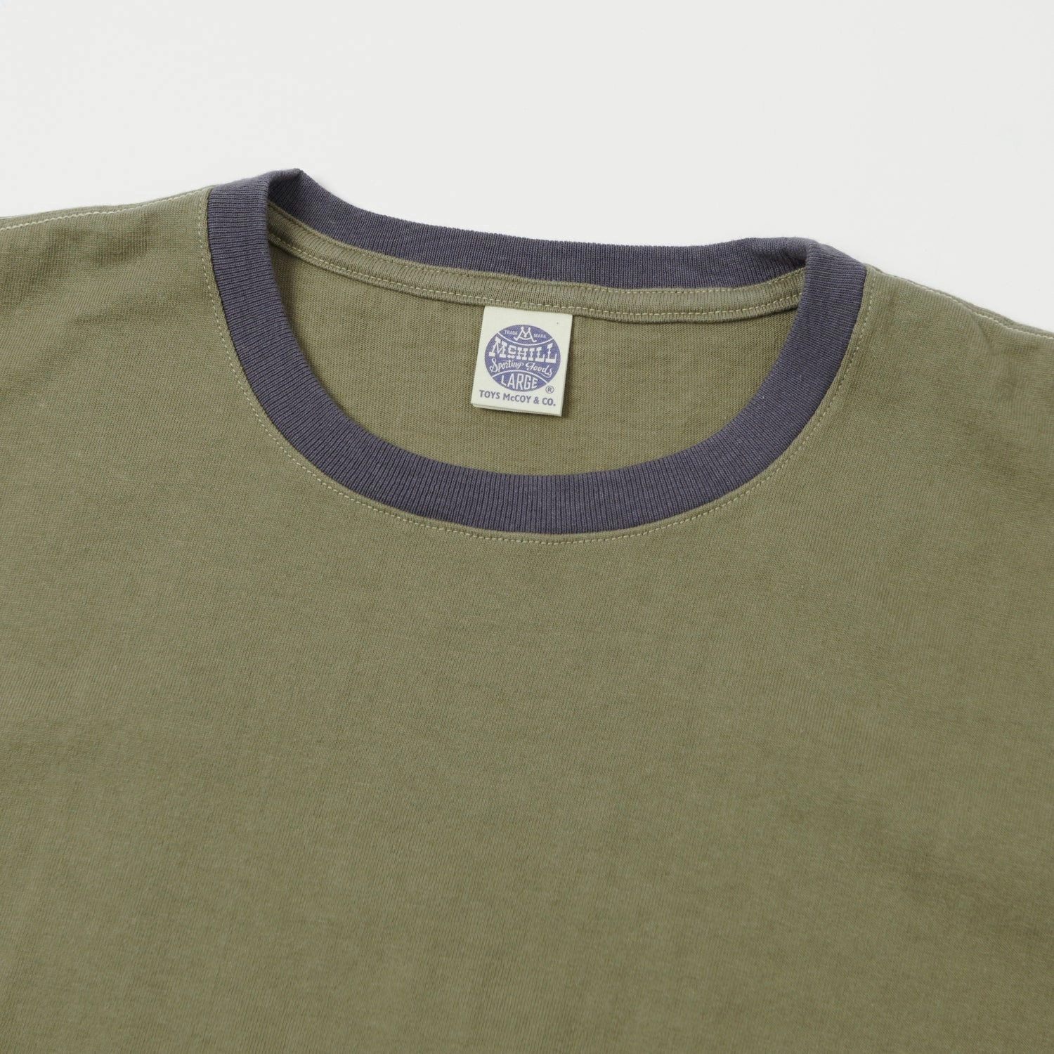 TOYS McCOY Johnny Ringer T-Shirt - Olive/Navy Relaxed Wear Fit