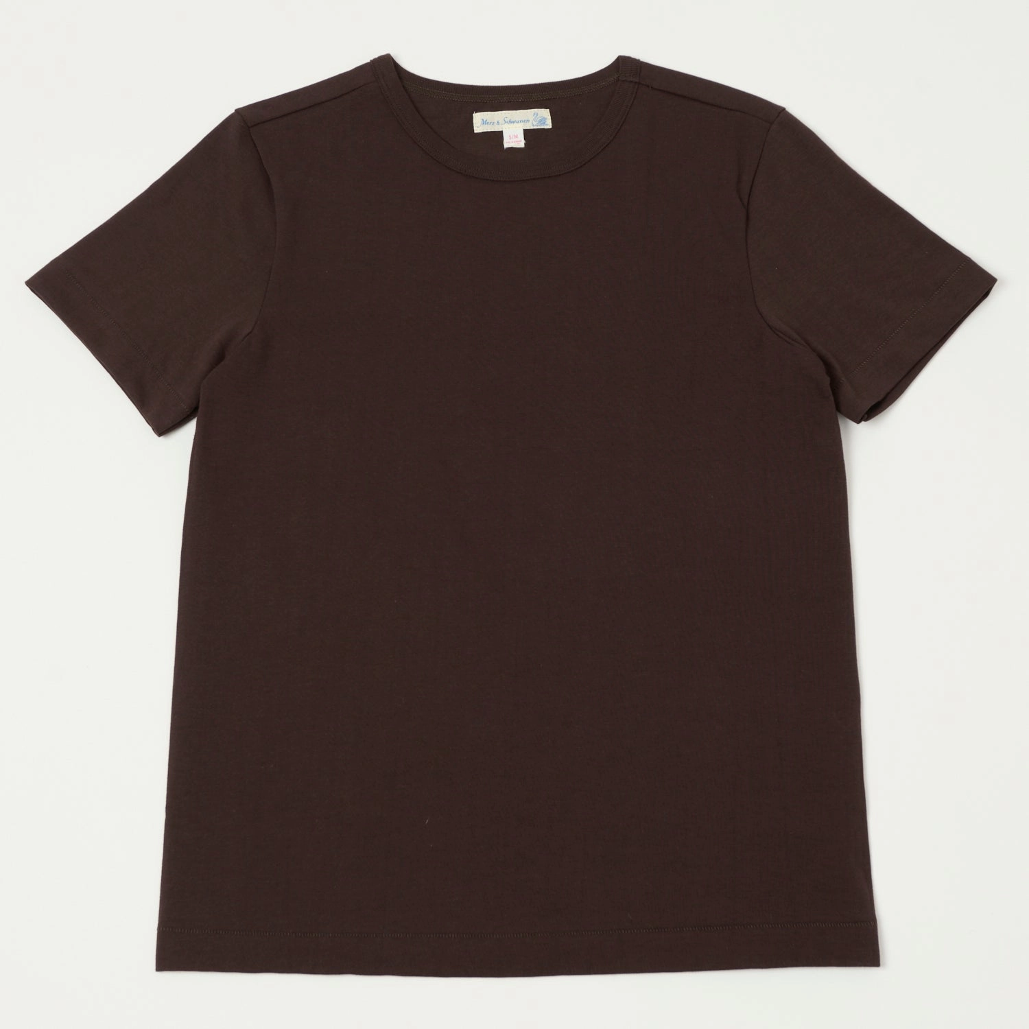 thermal Merz b. Schwanen 1950s Classic Lightweight T-Shirt - Coffee