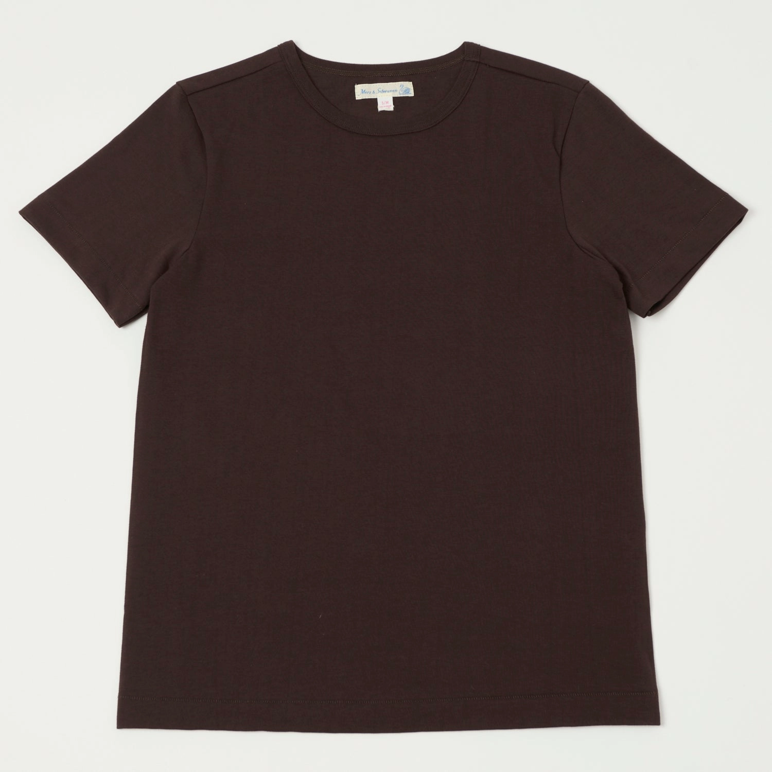 Urban Style Fashion and Comfort Merz b. Schwanen 1950s Classic Lightweight T-Shirt - Coffee