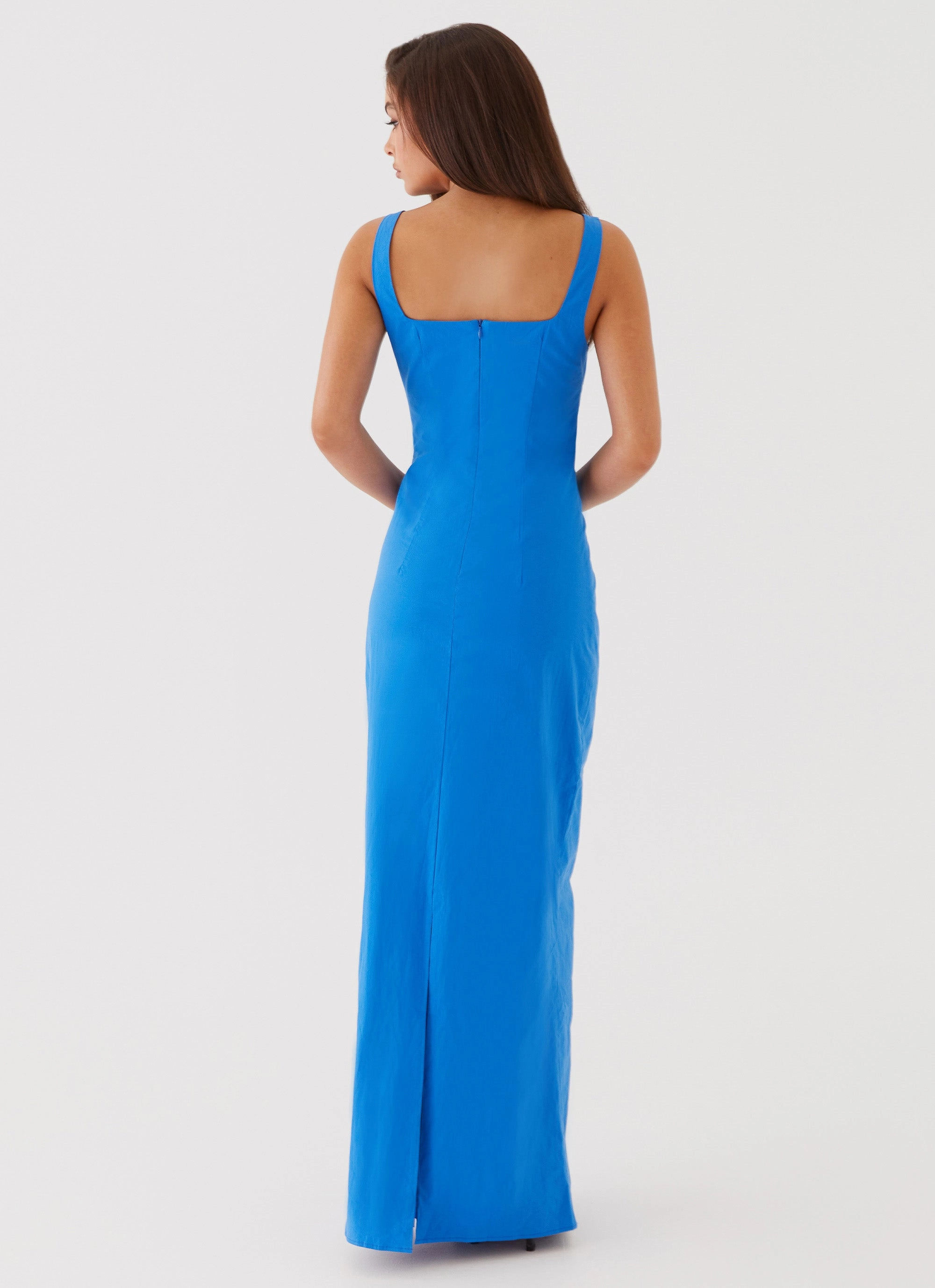 Sonya Square Neck Maxi Dress - Cobalt Move Easy