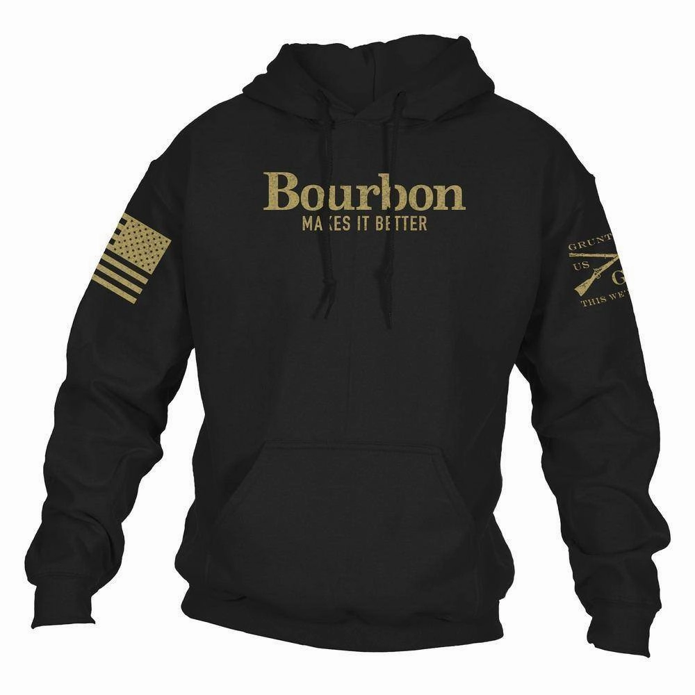 Generic Bourbon Makes It Better Hoodie - Black