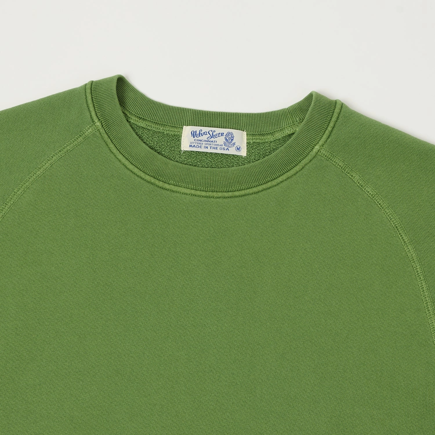 Velva Sheen Short Freedom Sleeve Sweat - Grass Green Easy Look