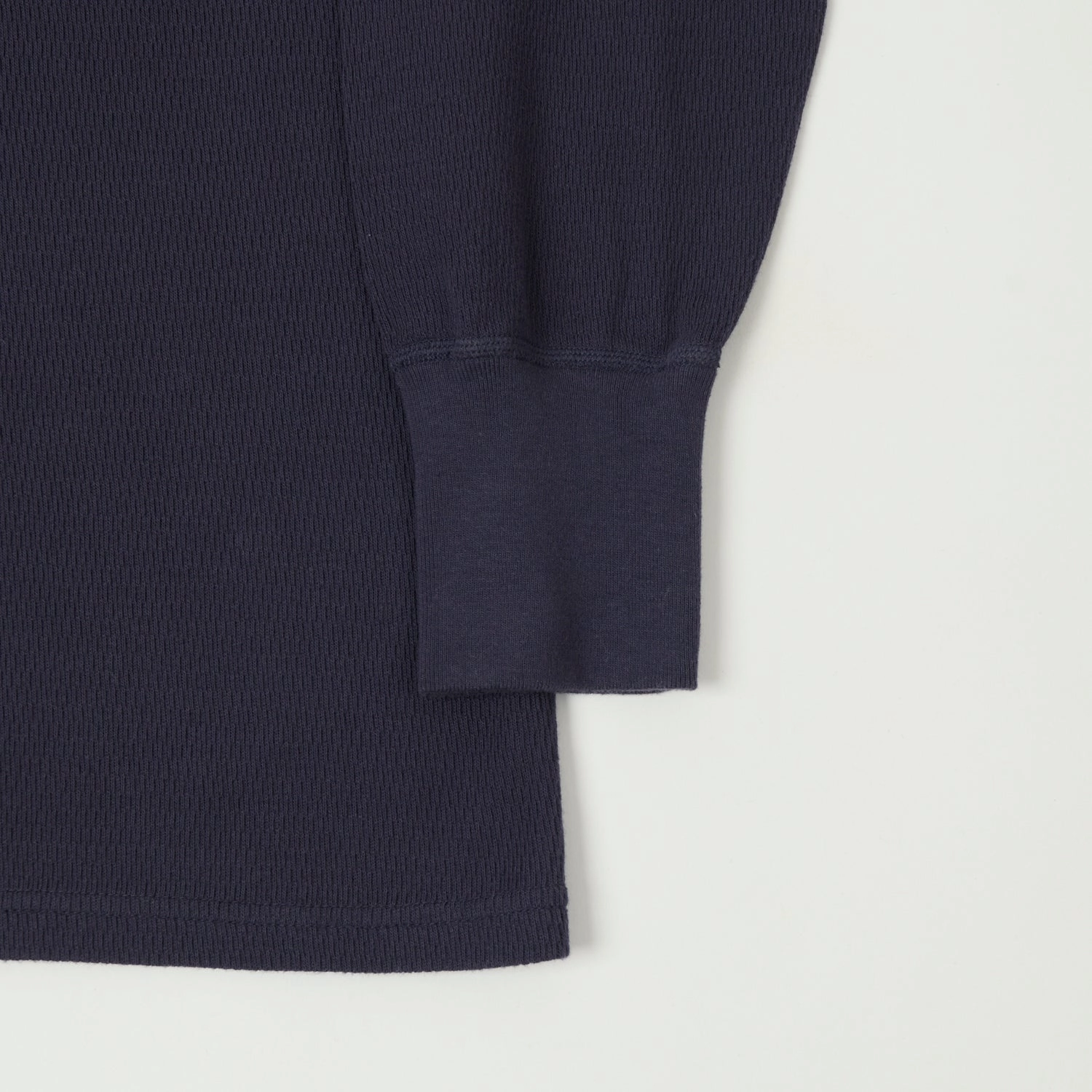 Quick Release Hem Smart Casual Look Dubbleworks Long Sleeve Thermal Tee - Navy