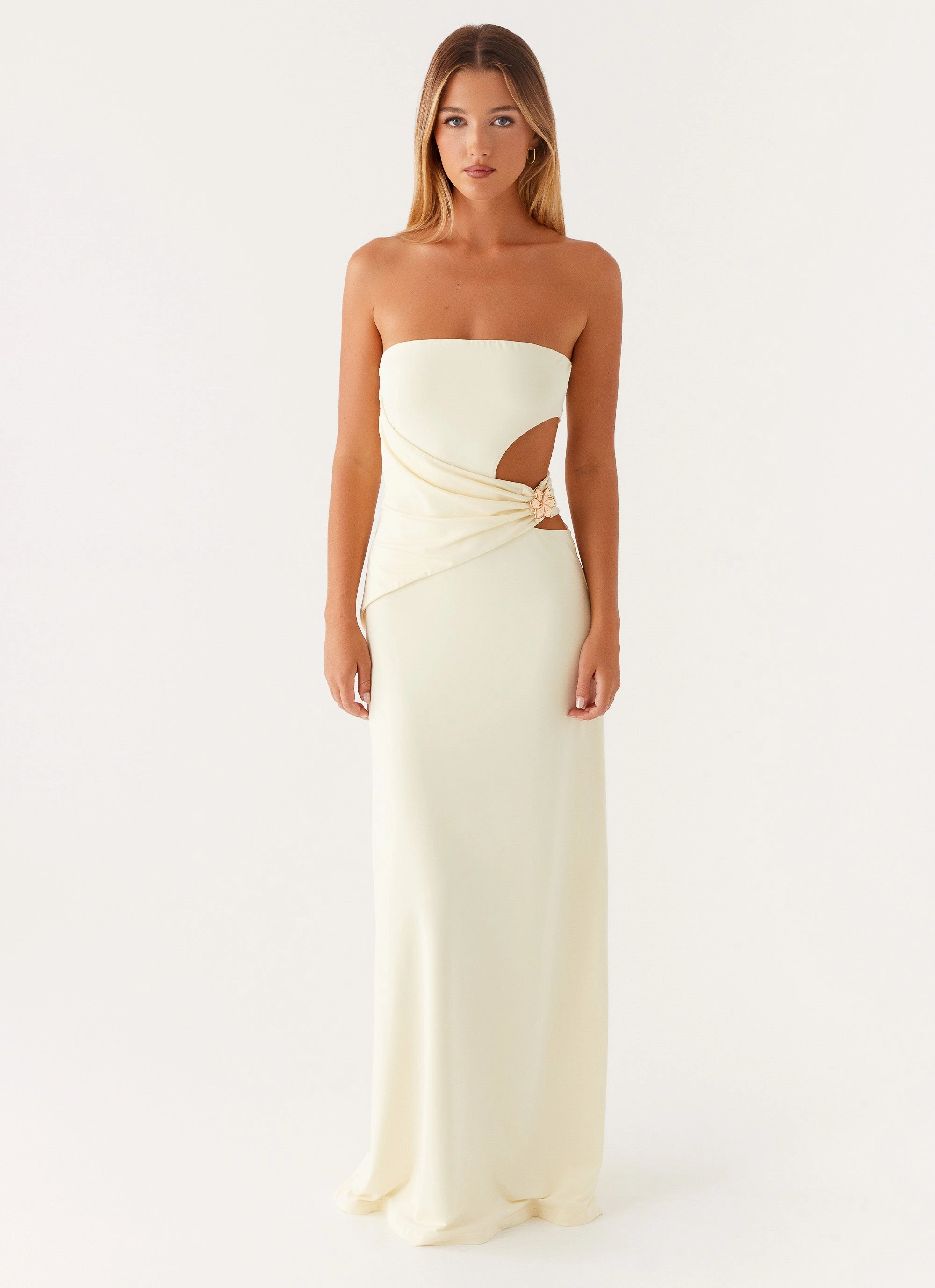 Smart and Stylish Anetta Maxi Dress - Yellow