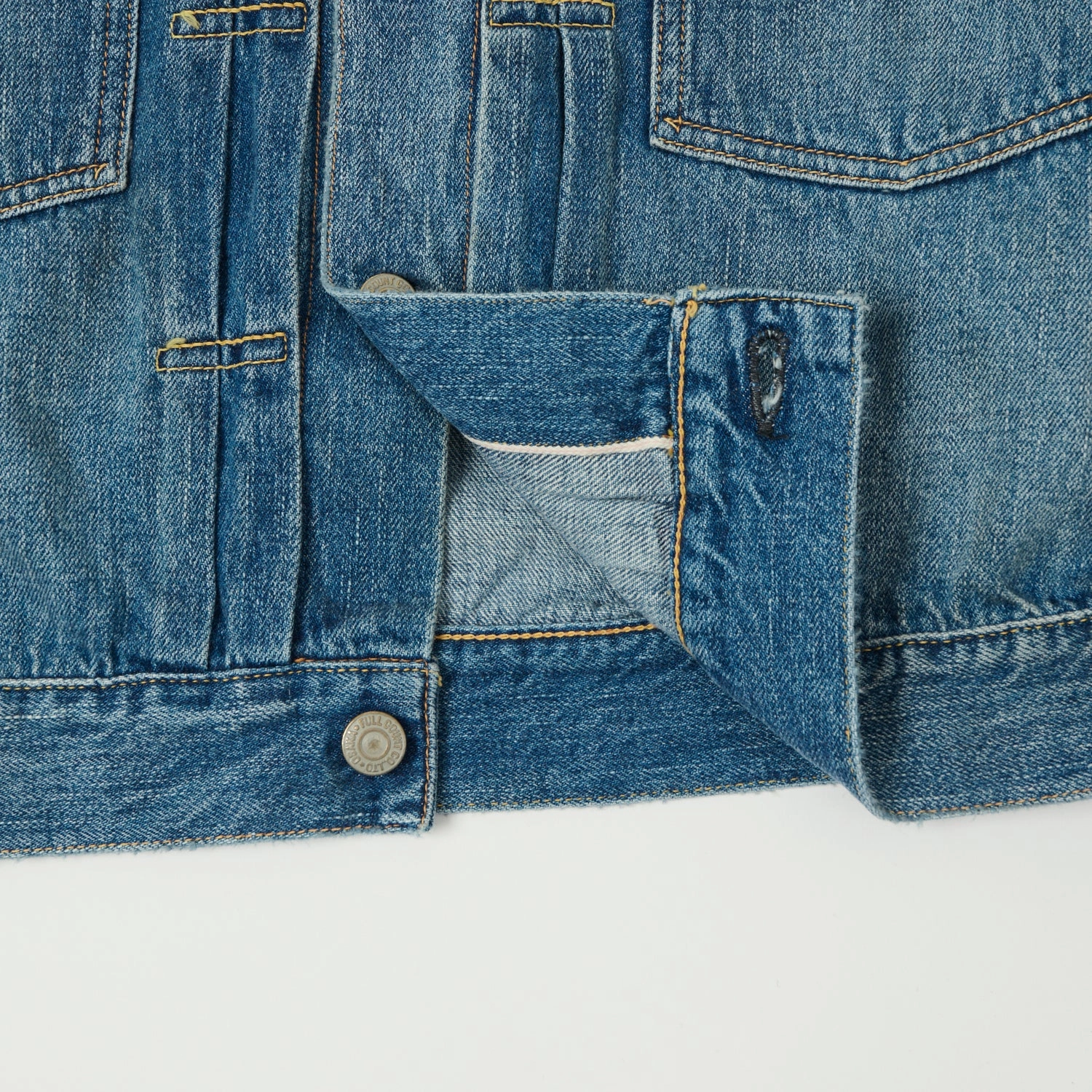 Full Count 2102SS 'Super Smooth' 11.5oz Type II Denim Jacket - 'Dartford' Wash Adjustable Cuffs