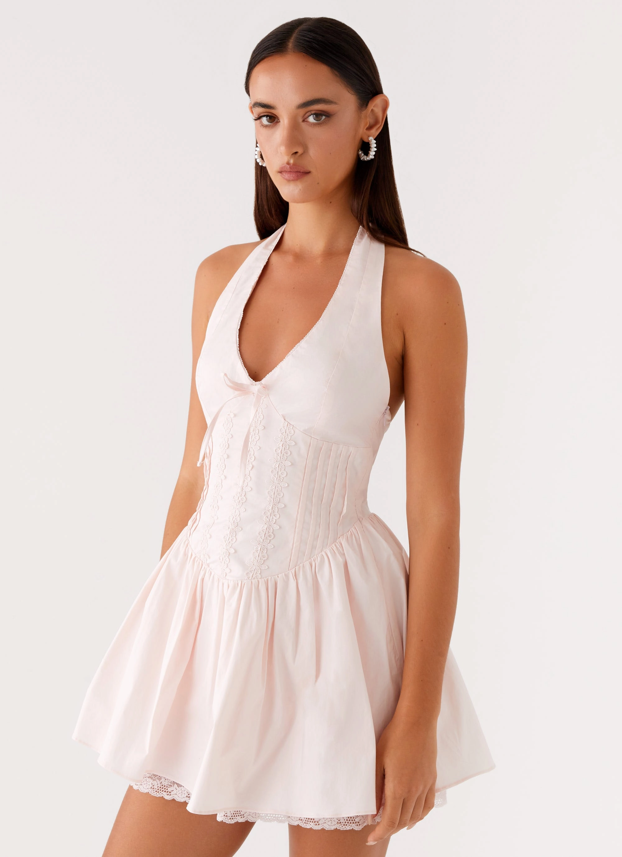 Moira Mini Dress - Pink Sweet Mood Classic and Chic