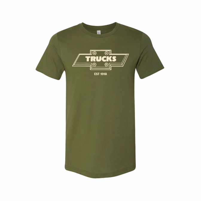 Chevy Trucks Bolt Bowtie T-Shirt Stylish Look TaglessCollar