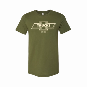 Comfy Performance Wear Heather Jersey Material Chevy Trucks Bolt Bowtie T-Shirt