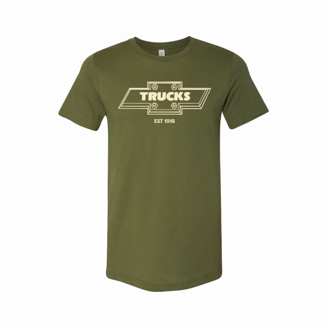 ReinforcedHems Fresh Style Trend Chevy Trucks Bolt Bowtie T-Shirt