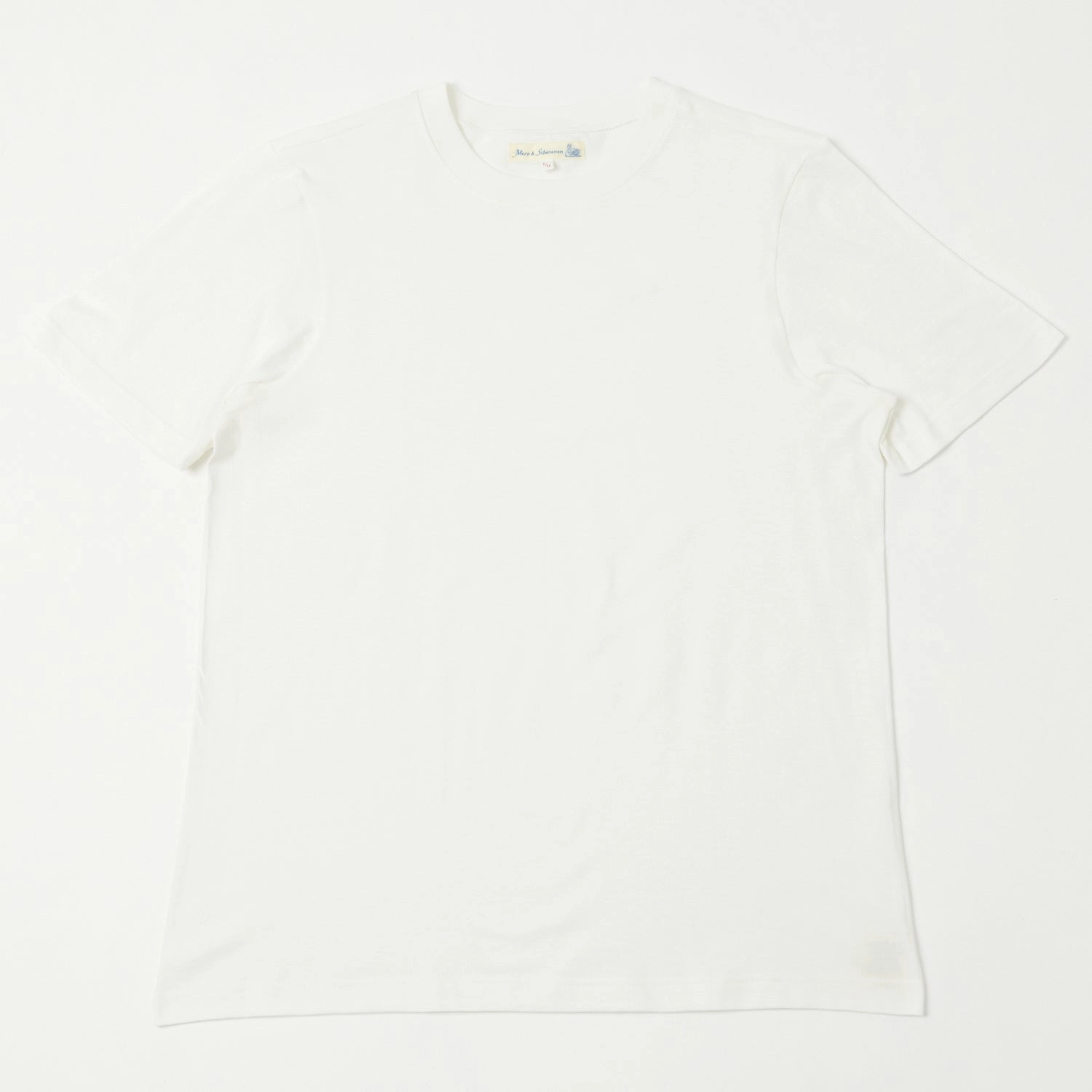 Quality Comfort Perfectly Fit Merz b. Schwanen 1940s Relaxed Lighweight T-Shirt - White