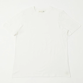 Quality Comfort Perfectly Fit Merz b. Schwanen 1940s Relaxed Lighweight T-Shirt - White