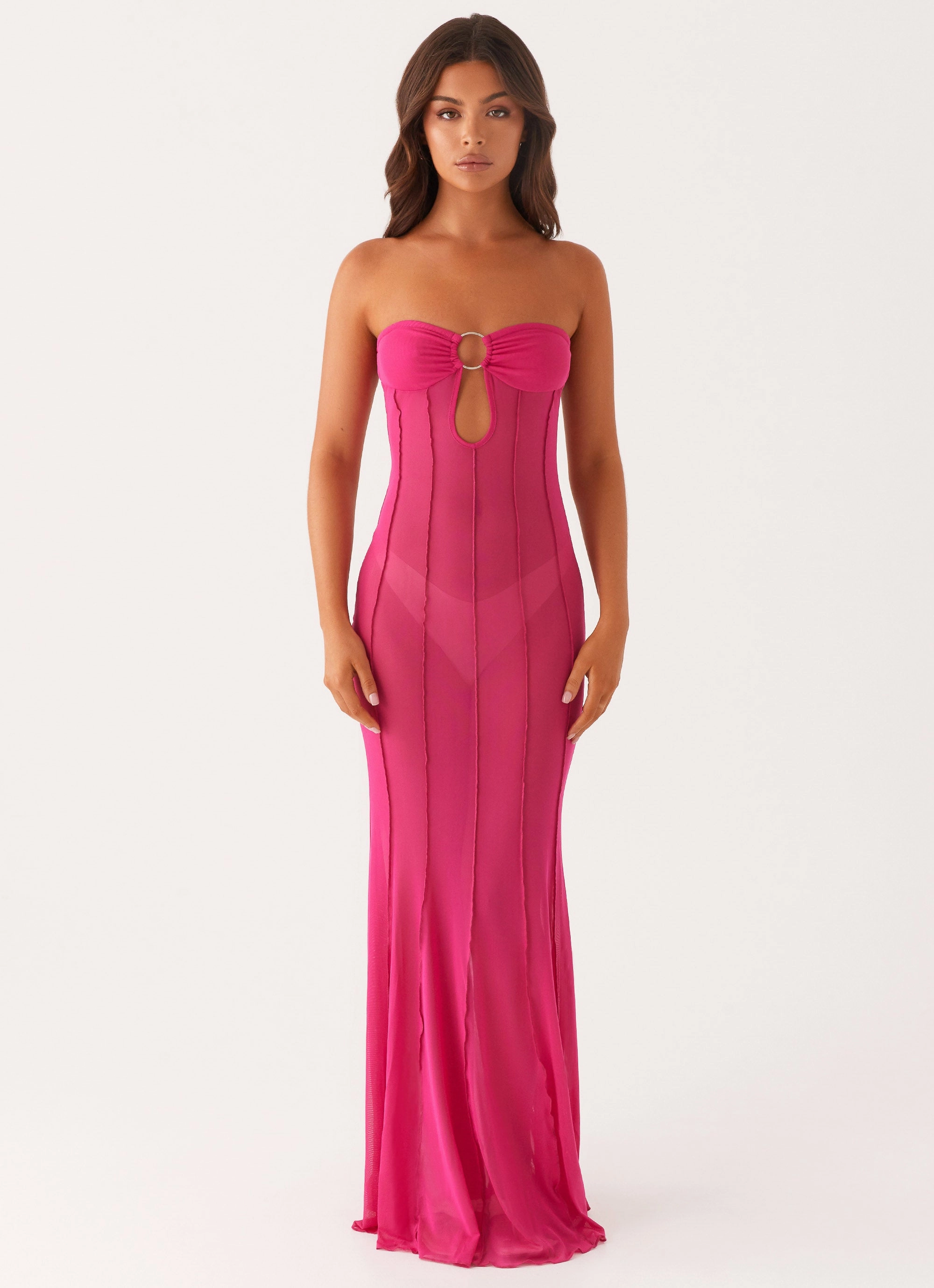 Balanced Tone Eye Appeal Kennedy Maxi Dress - Fuchsia