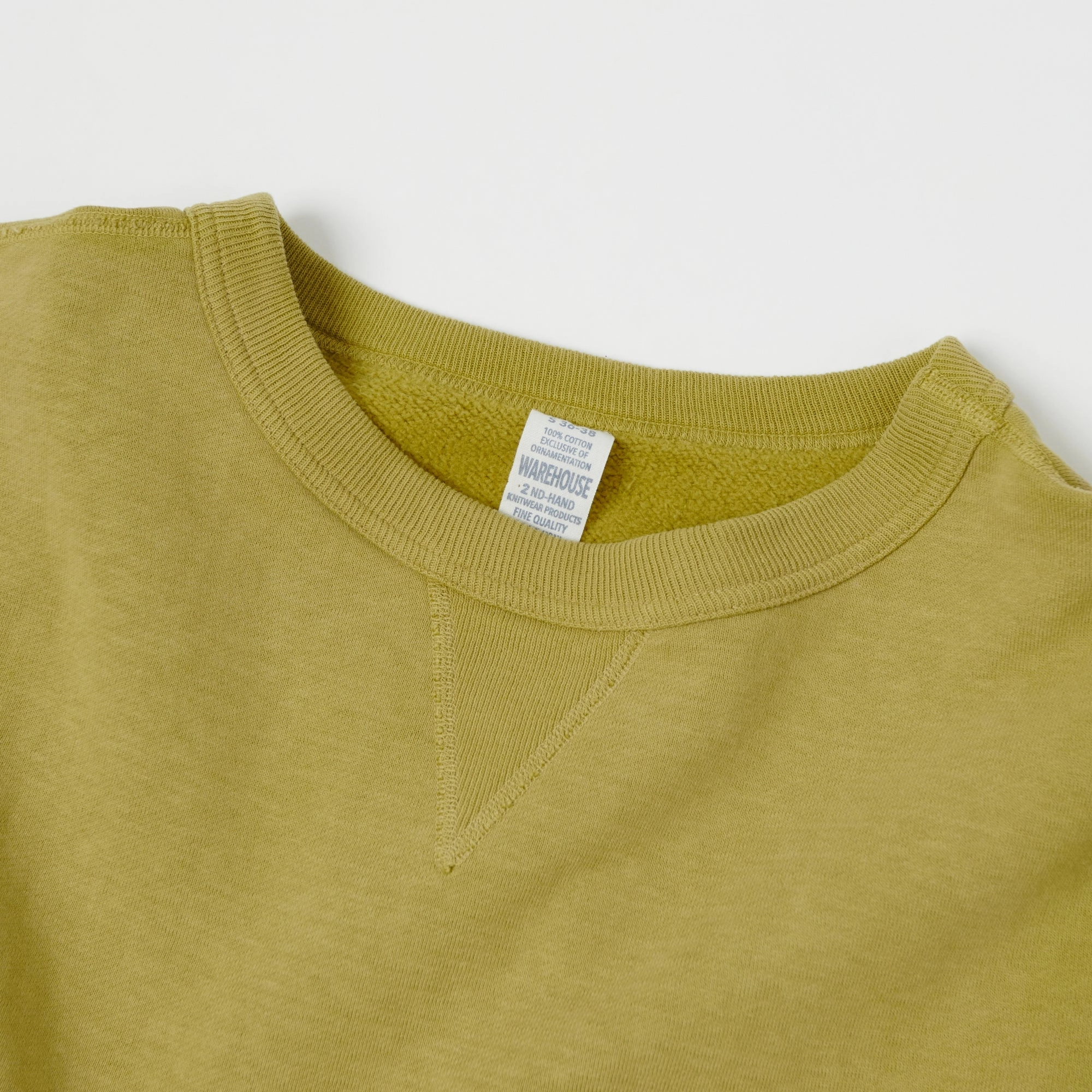 Comfy Feel Warehouse & Co 474 Crew Neck Sweatshirt - Faded Yellow