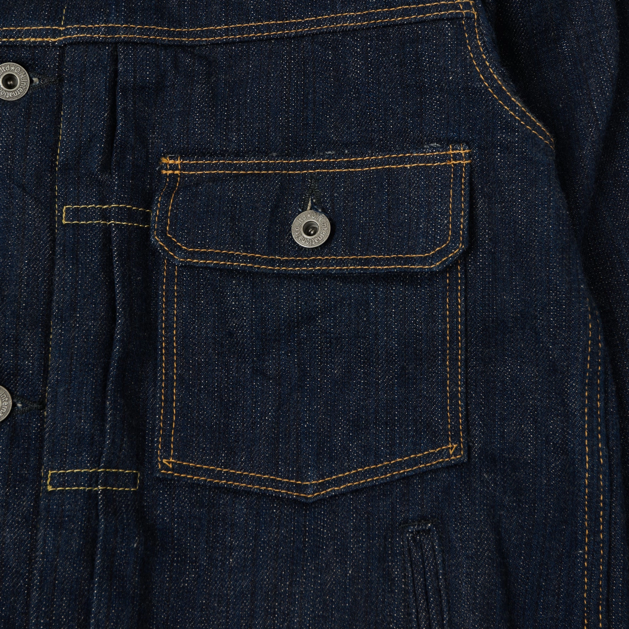 Talent Stretchable Panels ONI Denim 02506P-SHM 'Kiwami' Semi Hand Made 16oz Type II Denim Jacket - Rinsed