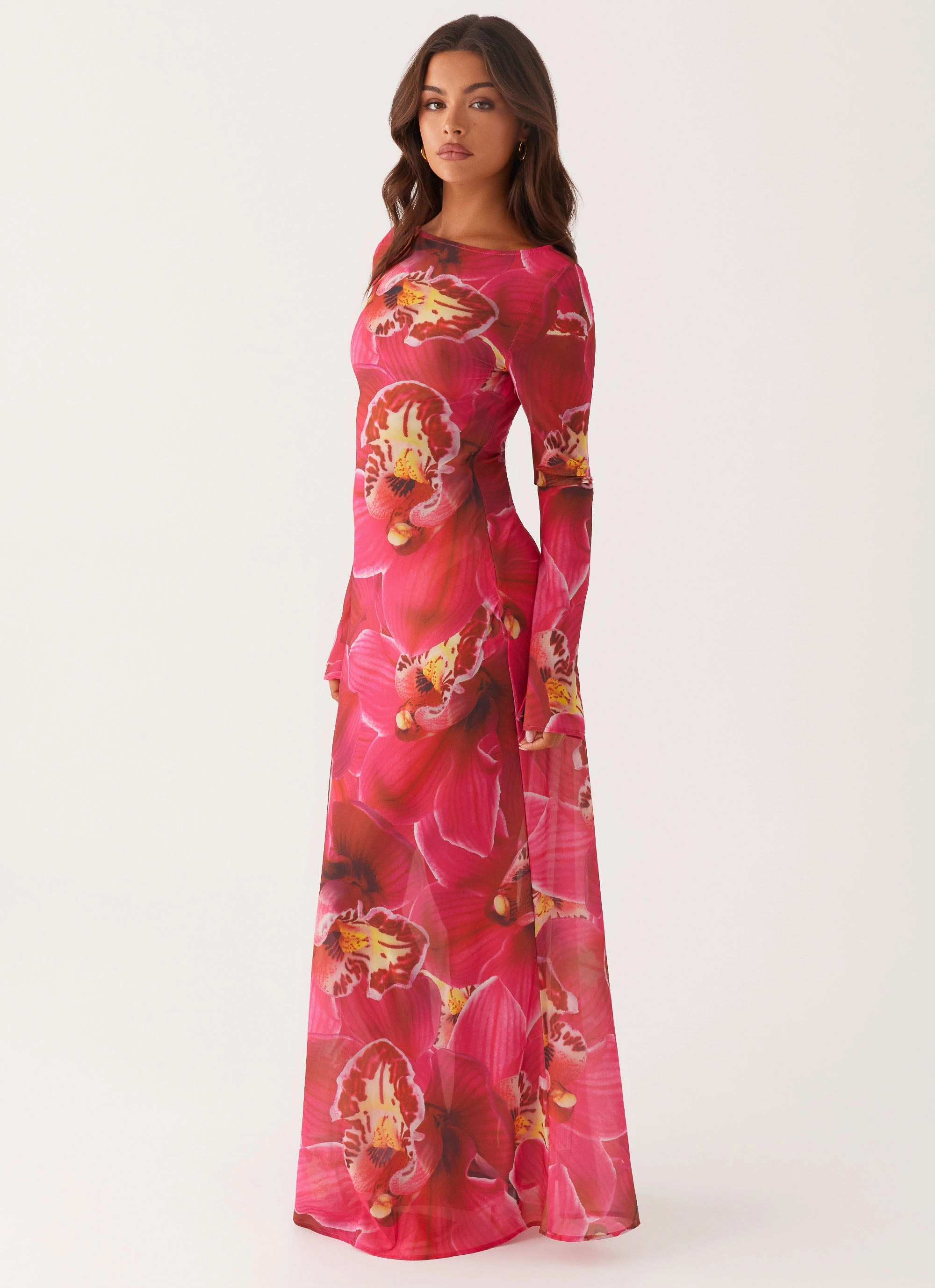 Natural Drape Lorde Maxi Dress - Orchid Pink