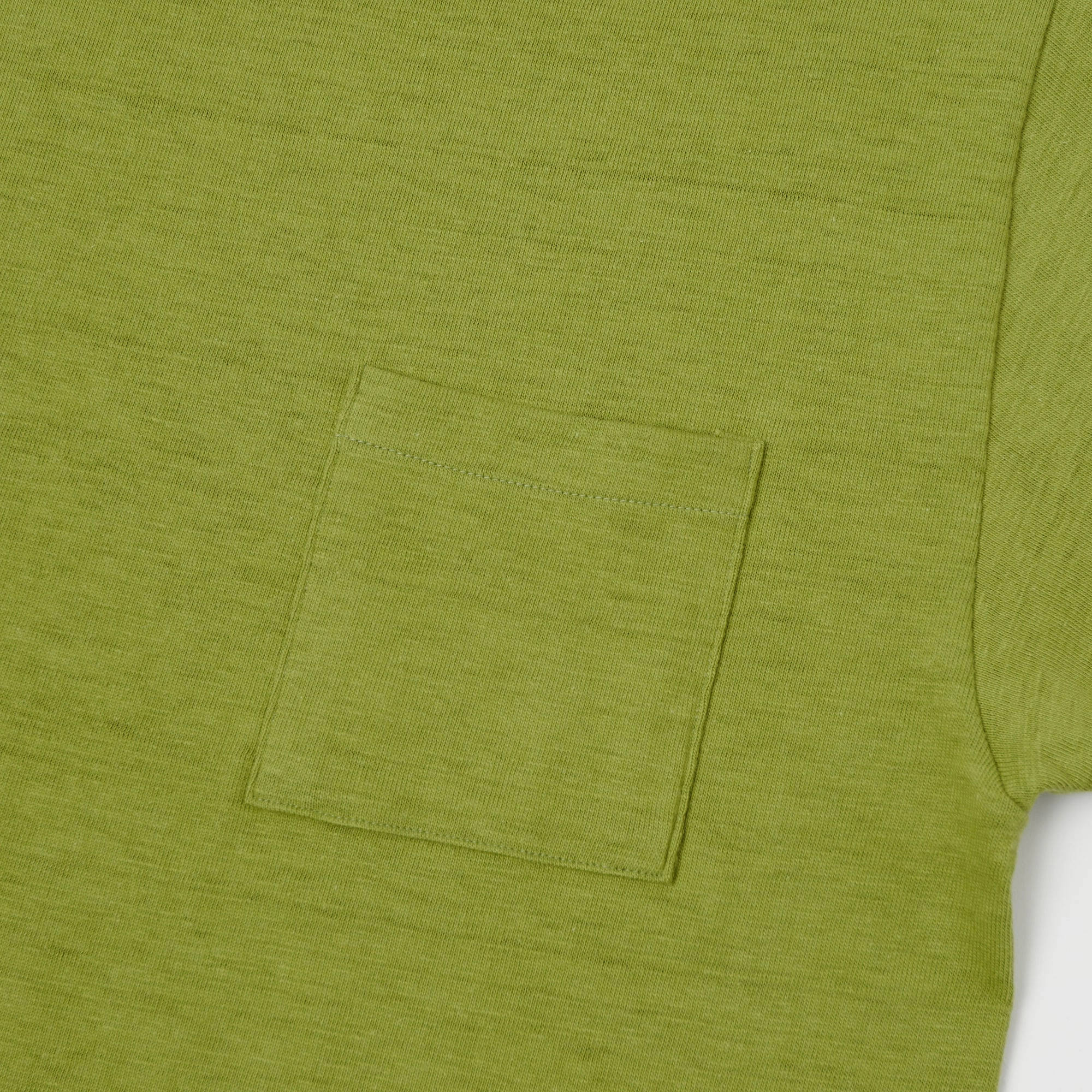 Warehouse & Co 4601 Pocket T-Shirt - Grass Green easygoing look Trendy Layering