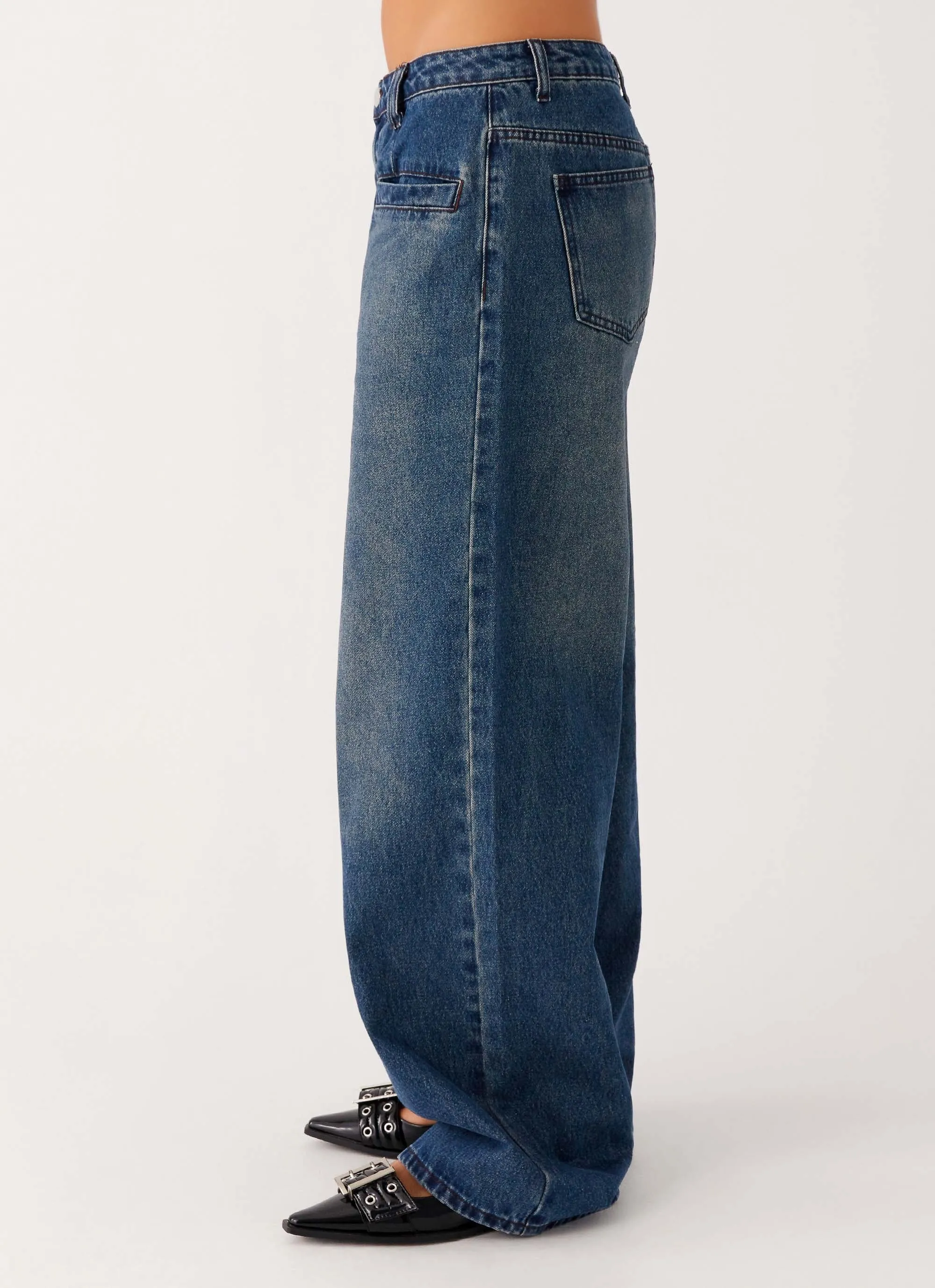 On The Move Winter Warmth Minimalist Joan Denim Jeans - Indigo