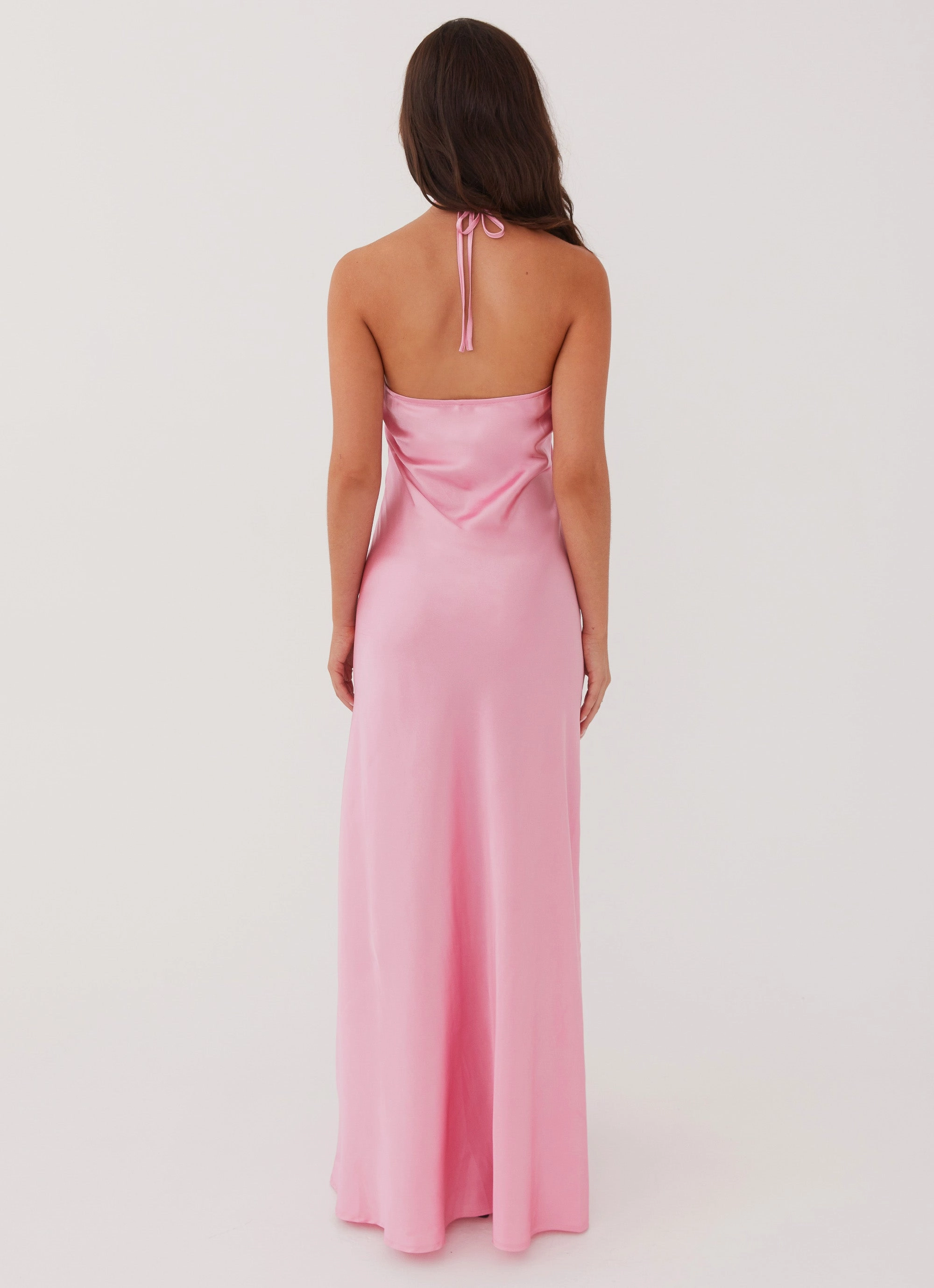 High Cut Casual maxi dress Noir Symphony Maxi Dress - Pink