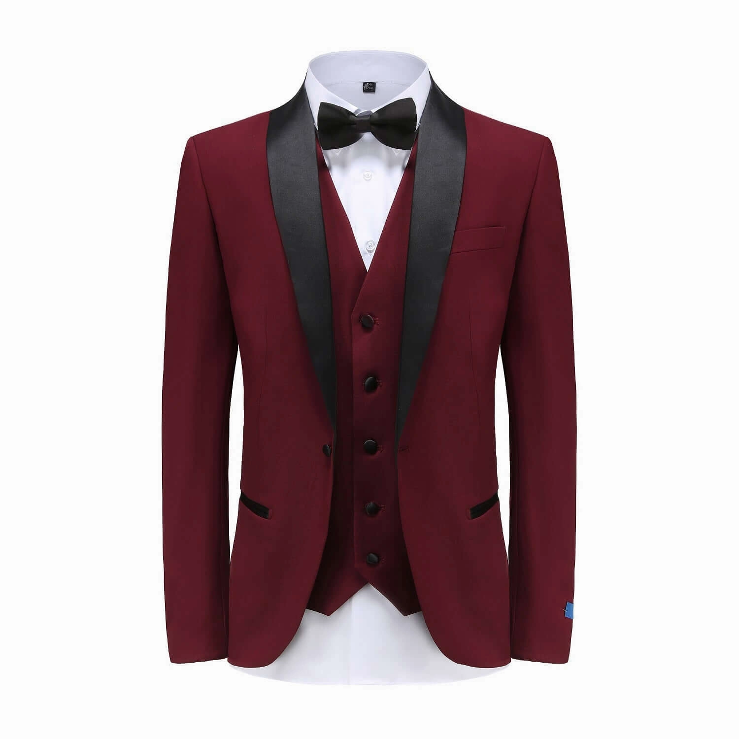 Smart Layering Men's 3-Piece Shawl Lapel Slim Fit Tuxedo Set