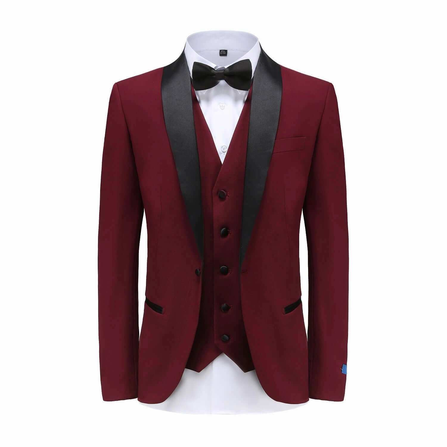 Refined Fit Wear Men's 3-Piece Shawl Lapel Slim Fit Tuxedo Set